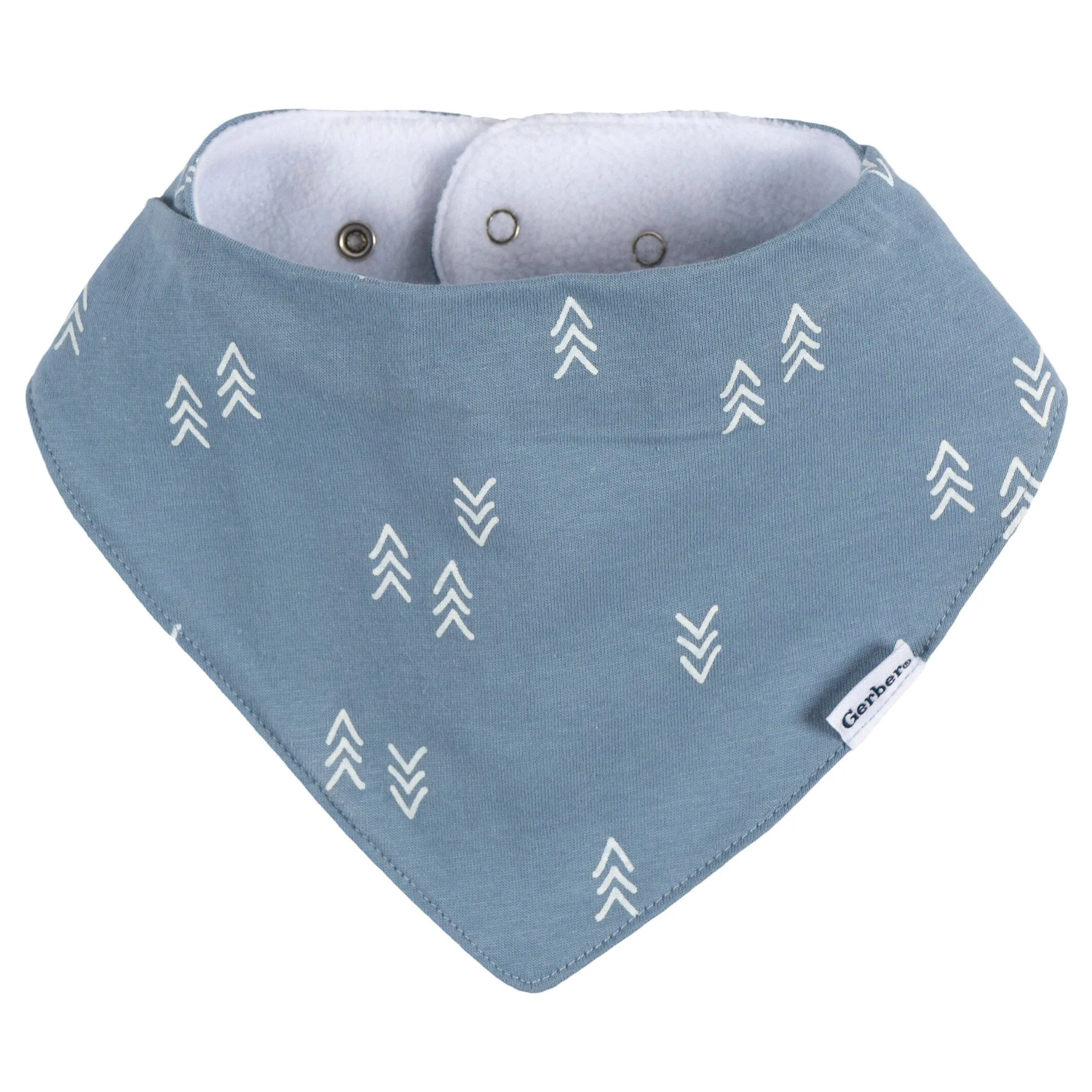 10-Pack Baby Boy Blue Arrows Jersey Bandana Bibs Gerber Childrenswea