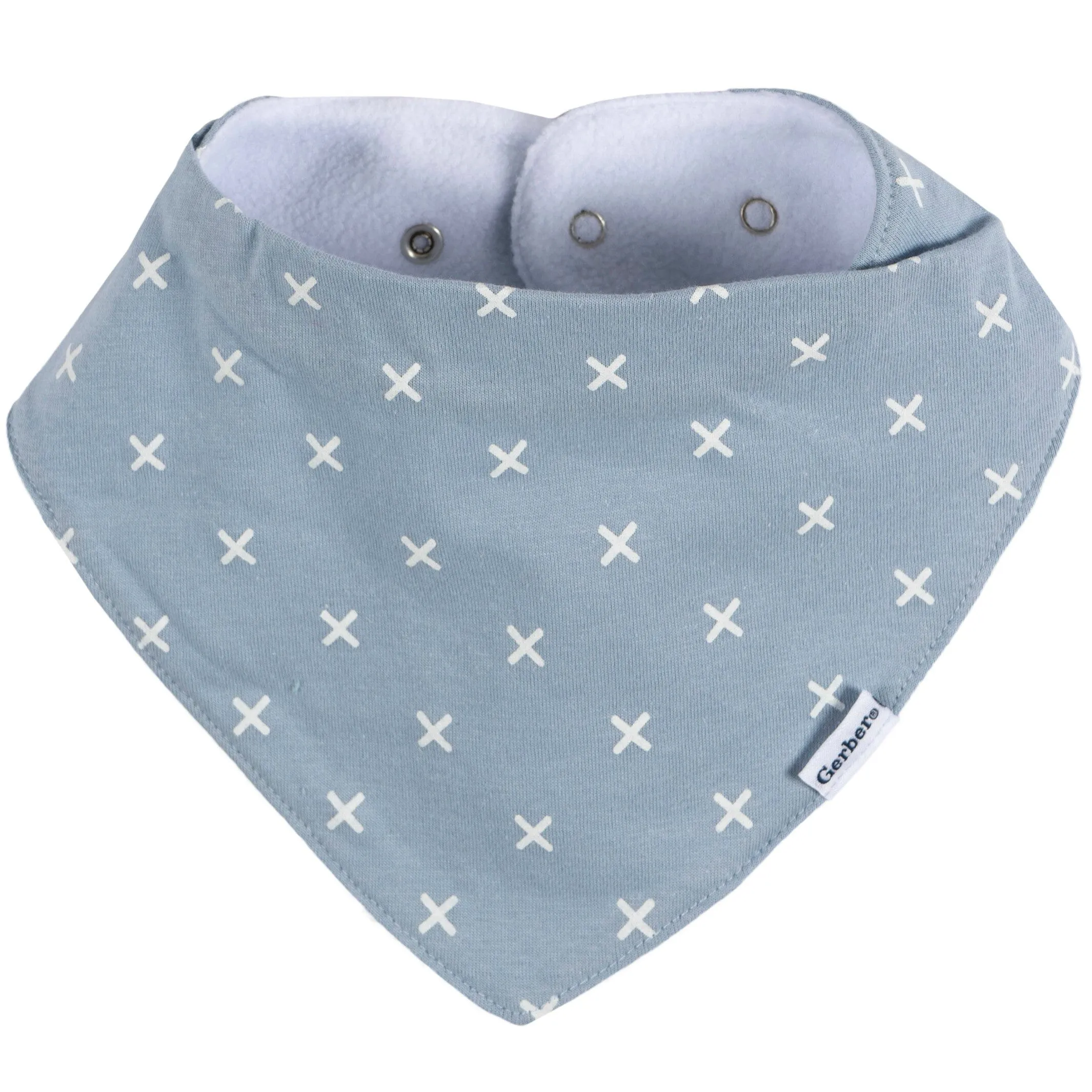 10-Pack Baby Boy Blue Arrows Jersey Bandana Bibs Gerber Childrenswea