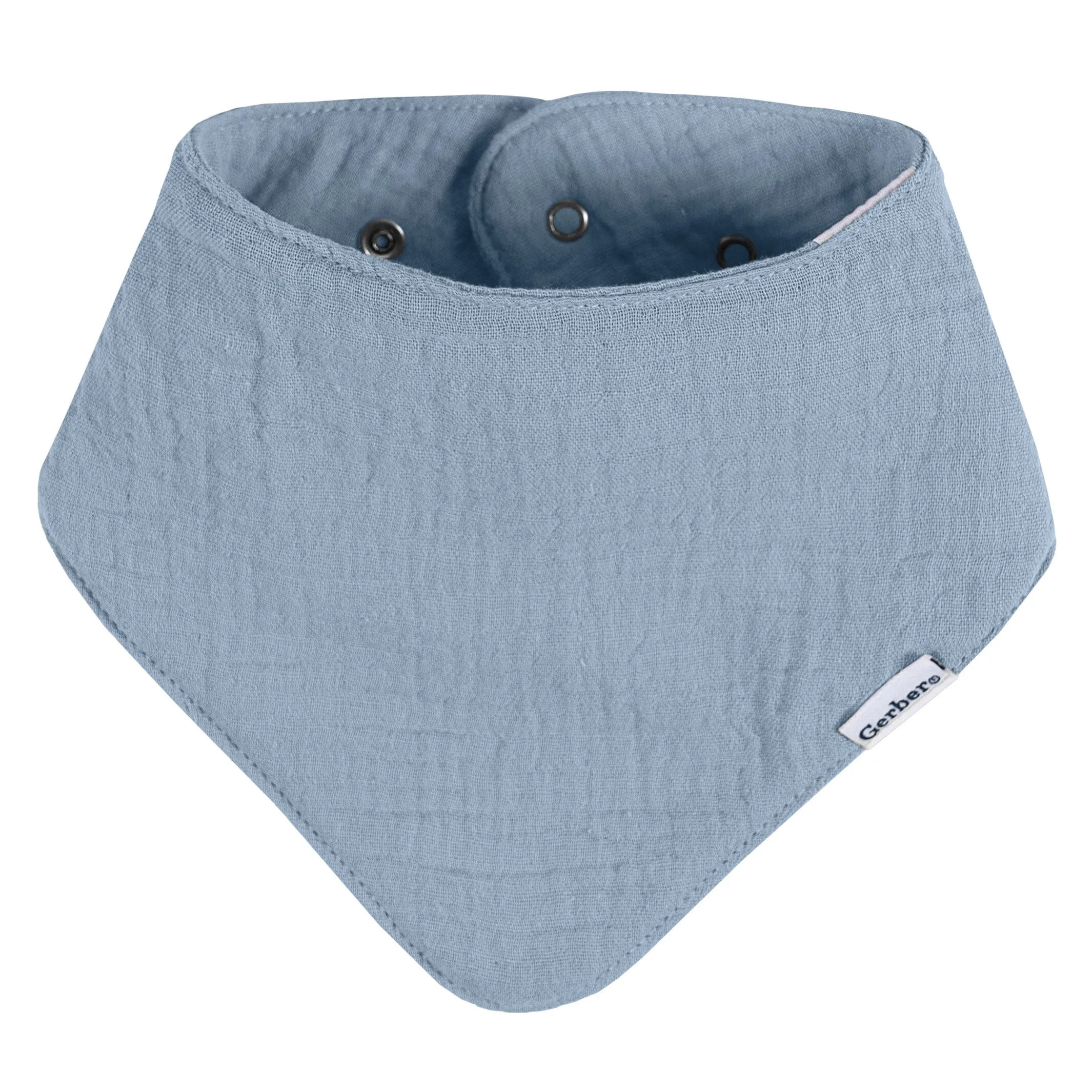 10-Pack Baby Boys Multi Blue Muslin Bandana Bibs Gerber Childrenswea