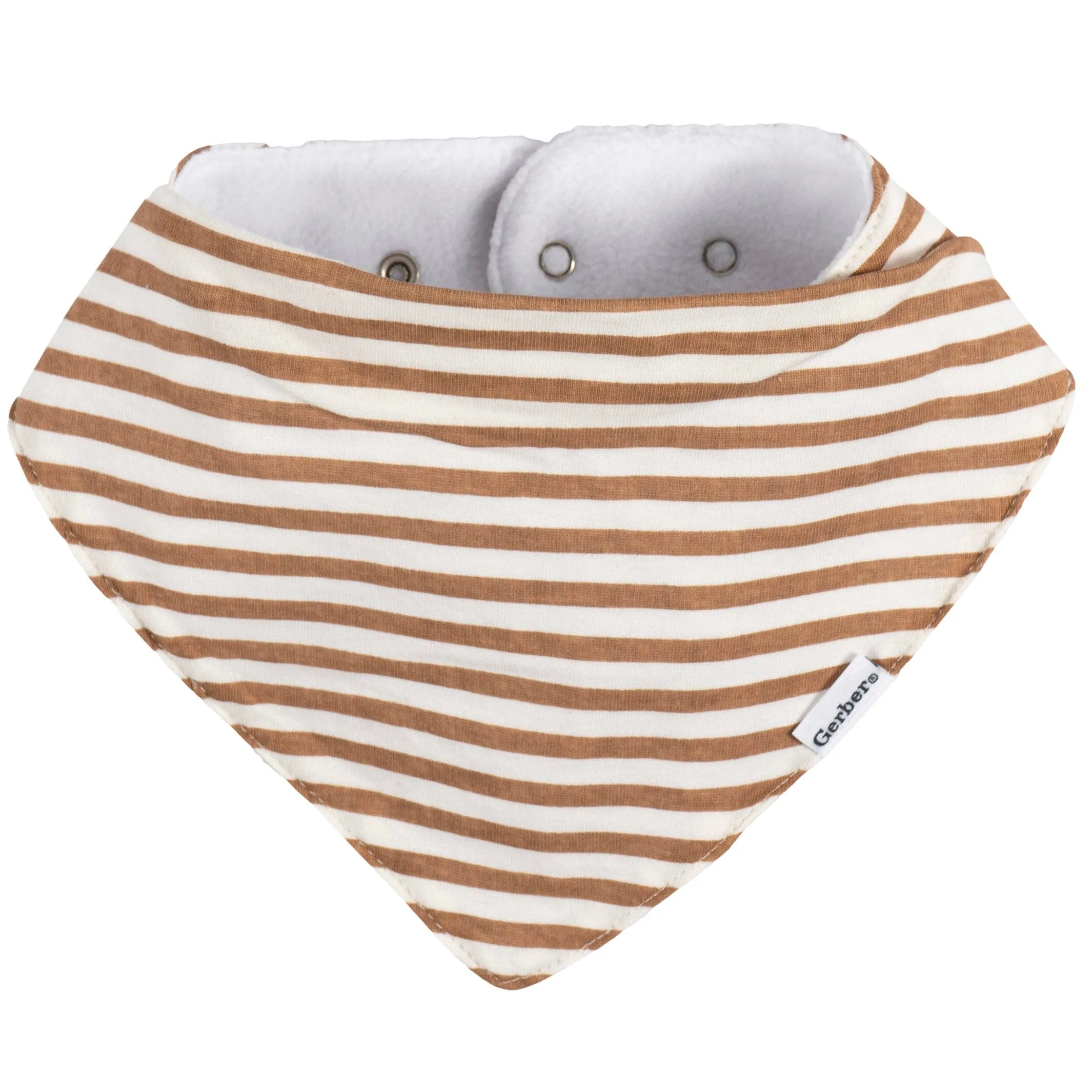 10-Pack Baby Neutral Rust Suns & Rainbows Jersey Bandana Bibs Gerber Childrenswea