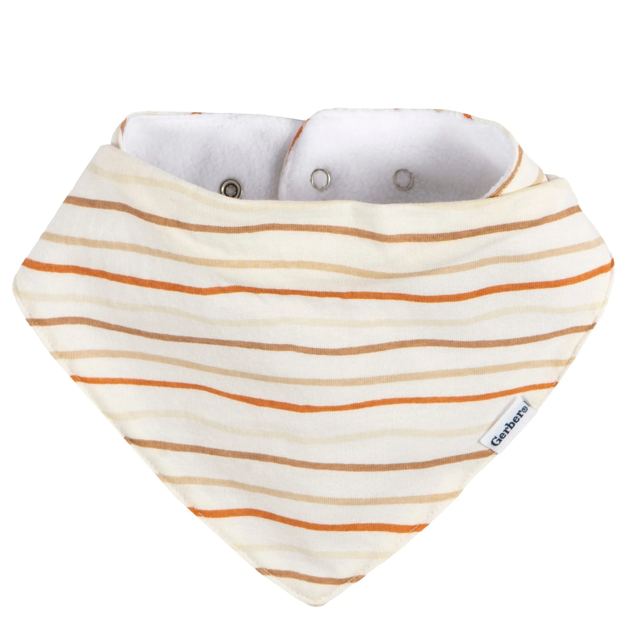 10-Pack Baby Neutral Rust Suns & Rainbows Jersey Bandana Bibs Gerber Childrenswea