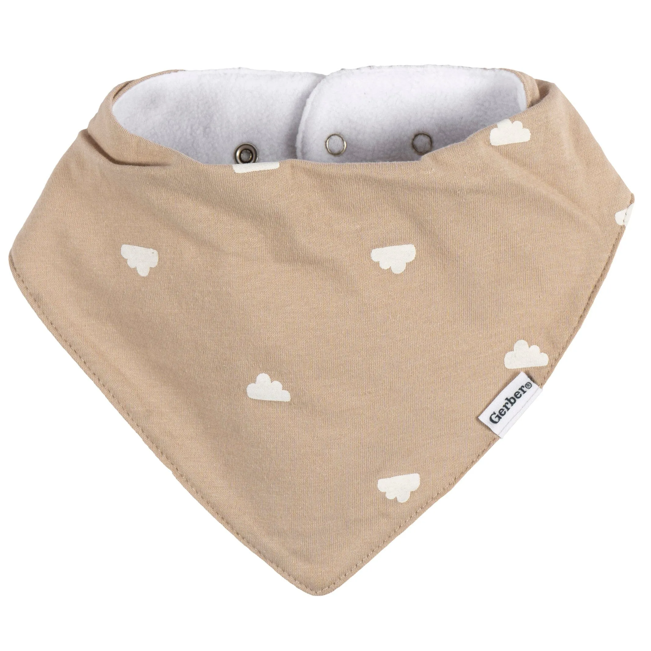10-Pack Baby Neutral Rust Suns & Rainbows Jersey Bandana Bibs Gerber Childrenswea
