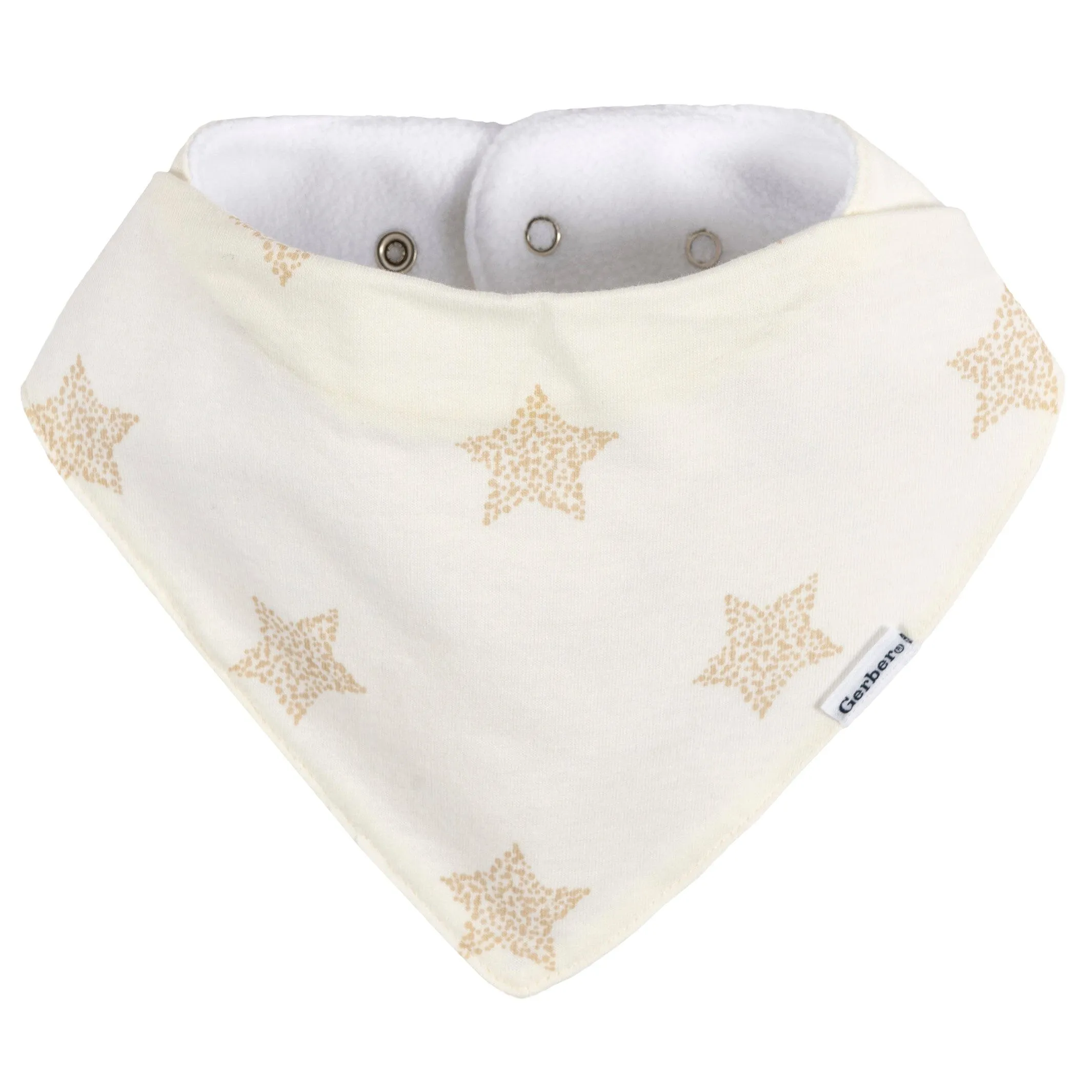 10-Pack Baby Neutral Stars & Moons Jersey Bandana Bibs Gerber Childrenswea