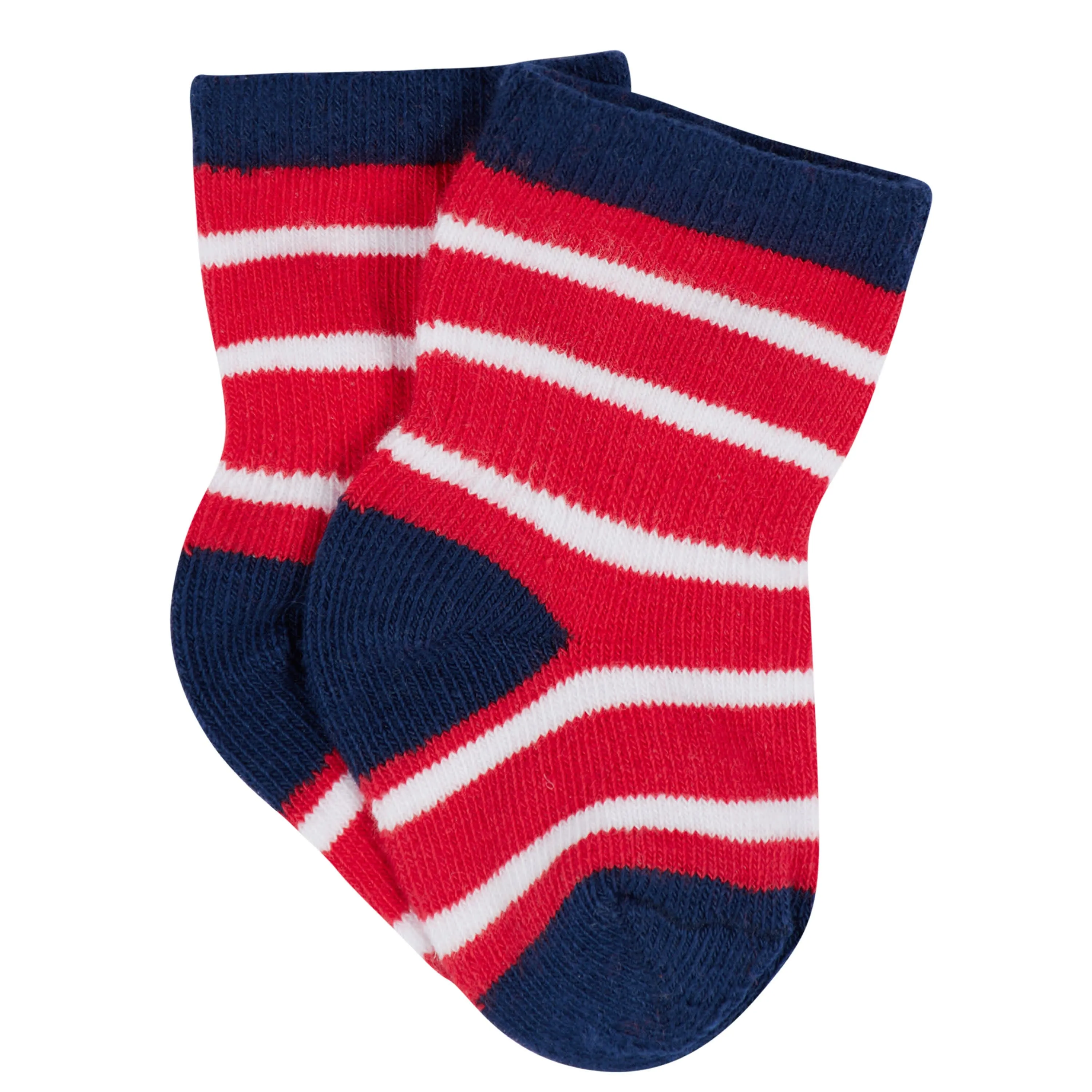 12-Pack Baby & Toddler Boys Construction Zone Jersey Crew Wiggle Proof Socks Gerber Childrenswea