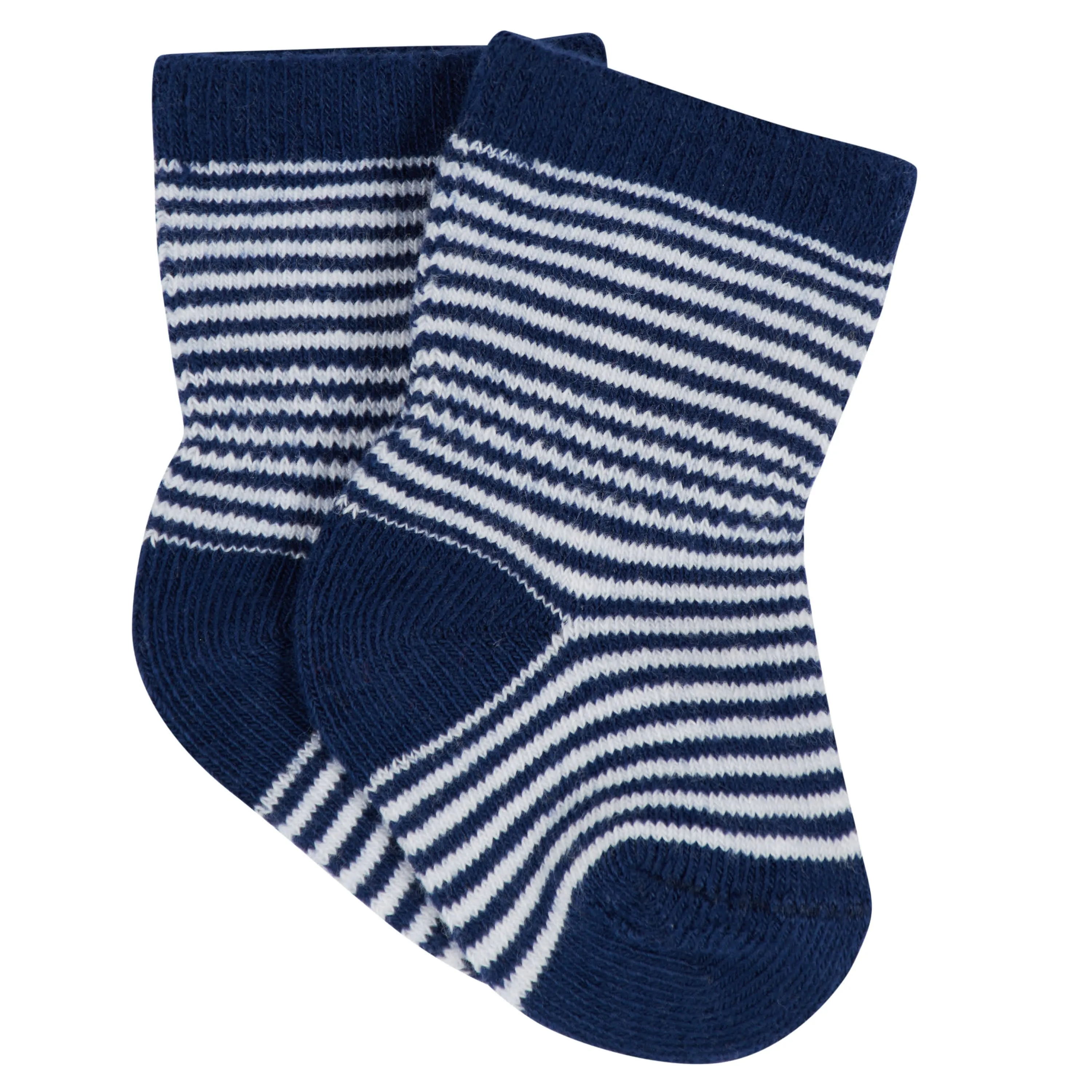 12-Pack Baby & Toddler Boys Construction Zone Jersey Crew Wiggle Proof Socks Gerber Childrenswea