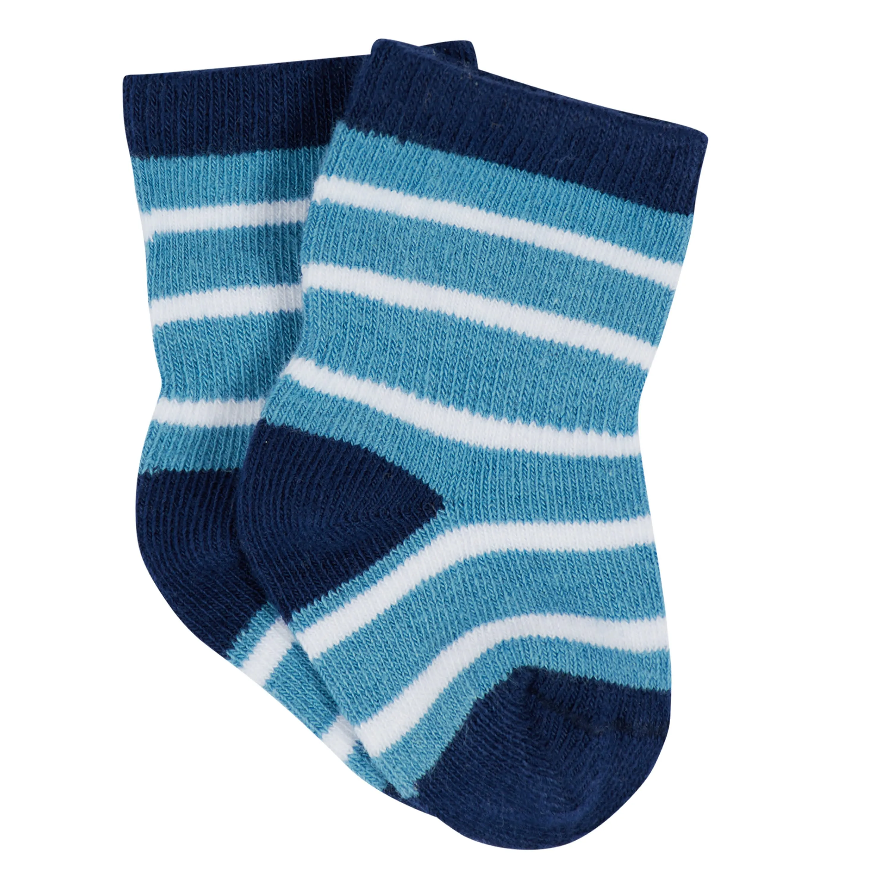 12-Pack Baby & Toddler Boys Construction Zone Jersey Crew Wiggle Proof Socks Gerber Childrenswea