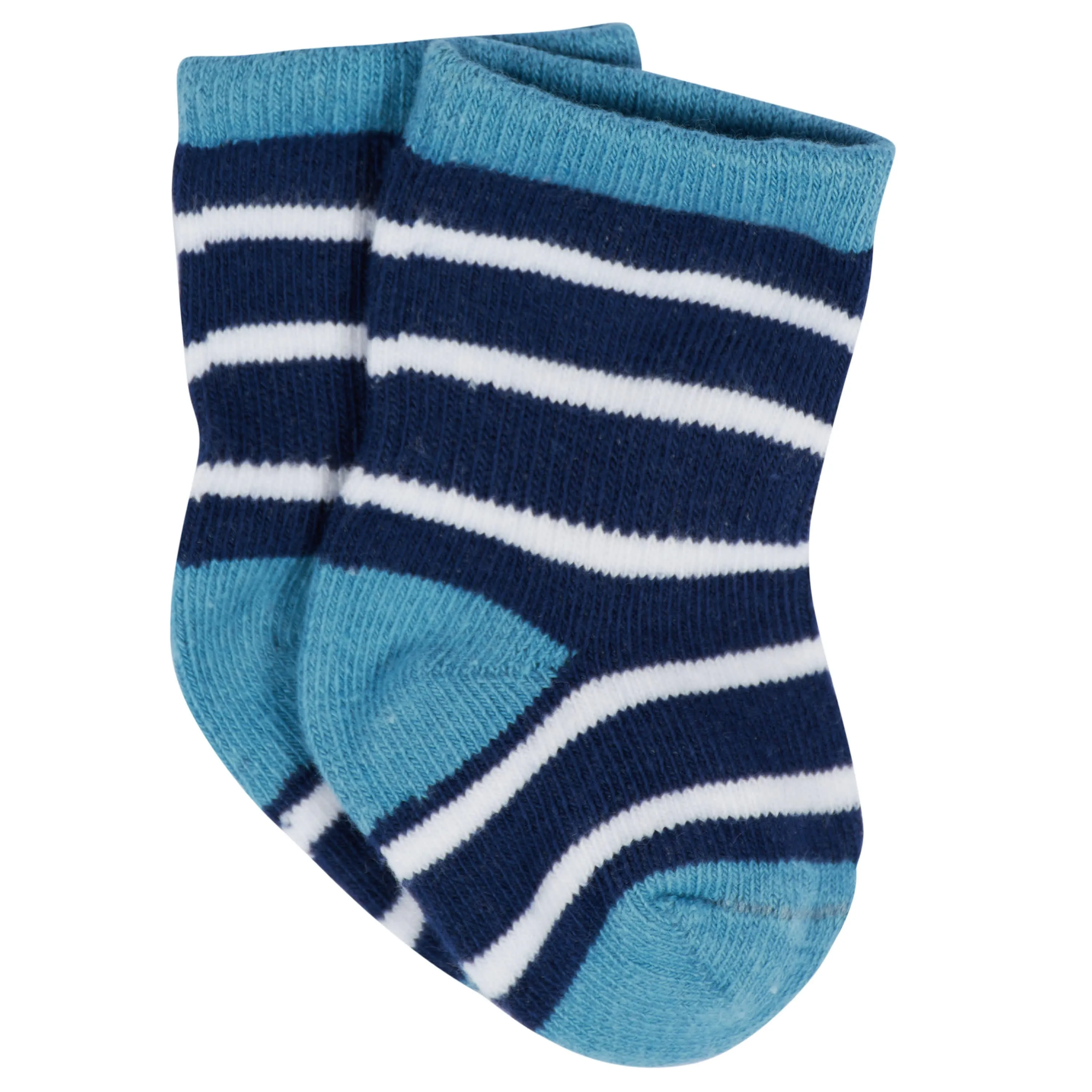 12-Pack Baby & Toddler Boys Construction Zone Jersey Crew Wiggle Proof Socks Gerber Childrenswea