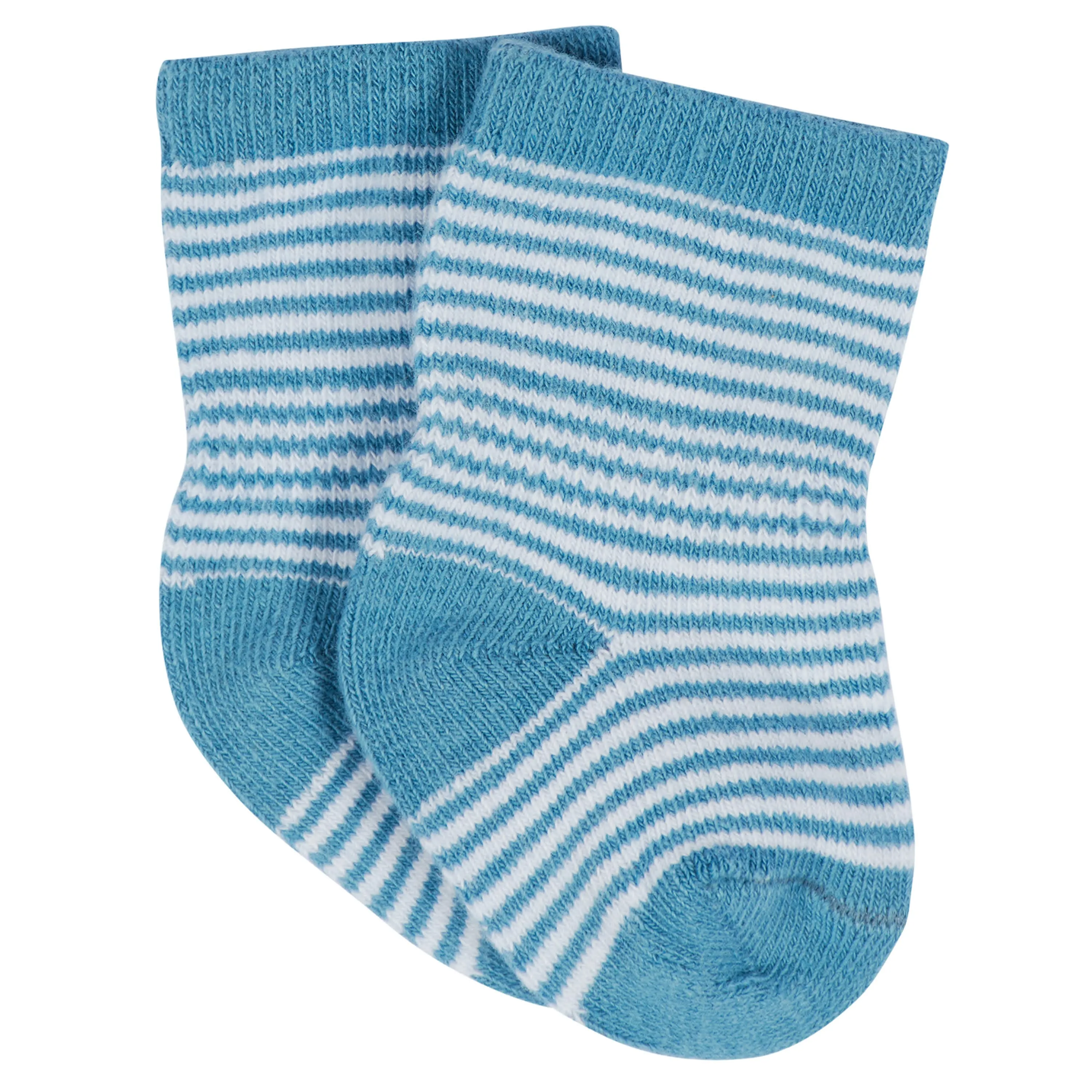 12-Pack Baby & Toddler Boys Construction Zone Jersey Crew Wiggle Proof Socks Gerber Childrenswea