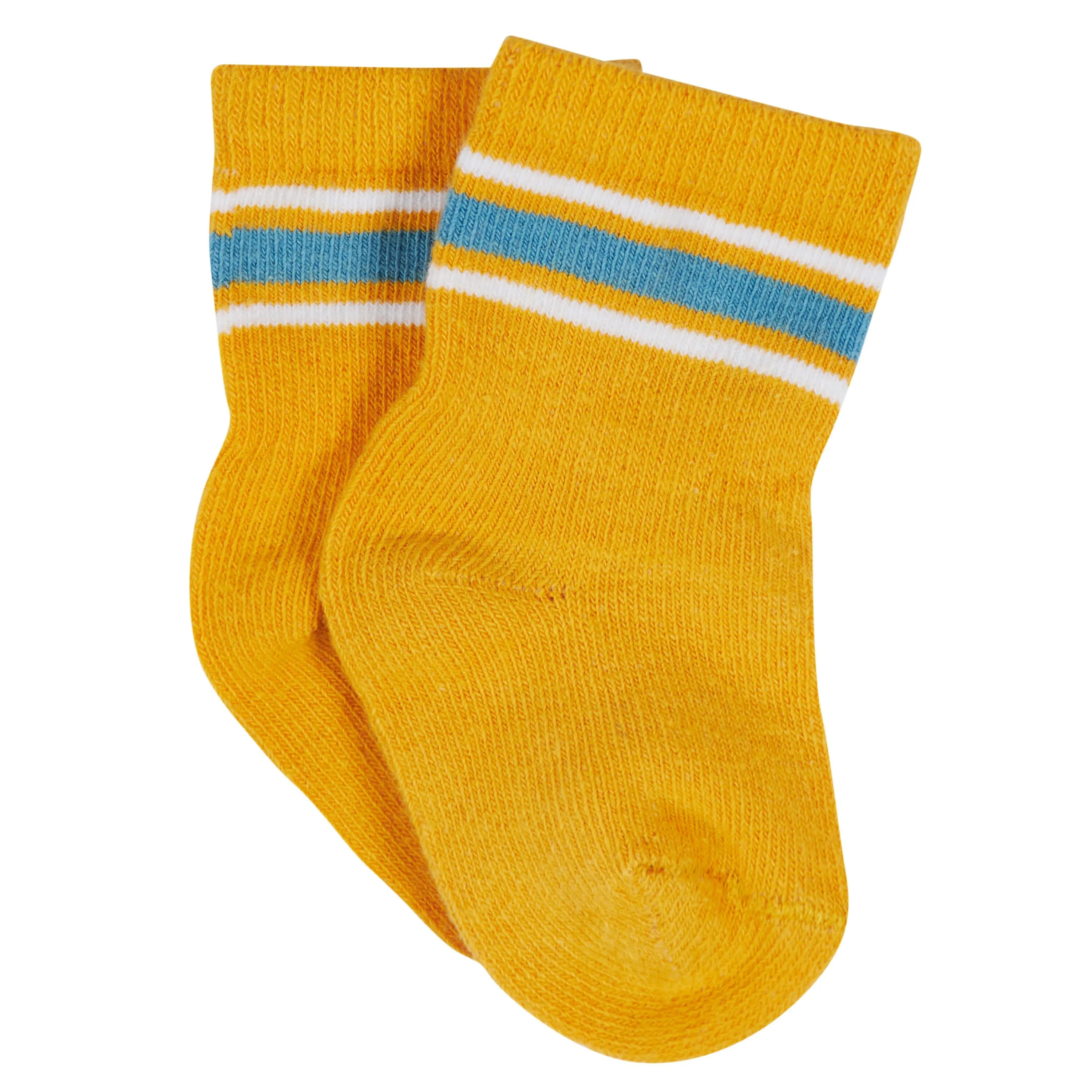 12-Pack Baby & Toddler Boys Construction Zone Jersey Crew Wiggle Proof Socks Gerber Childrenswea