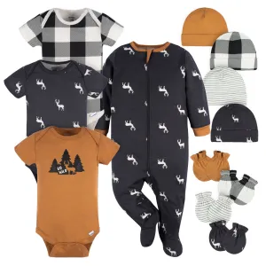 12-Piece Baby Boys Deer Layette Bundle Gerber Childrenswea
