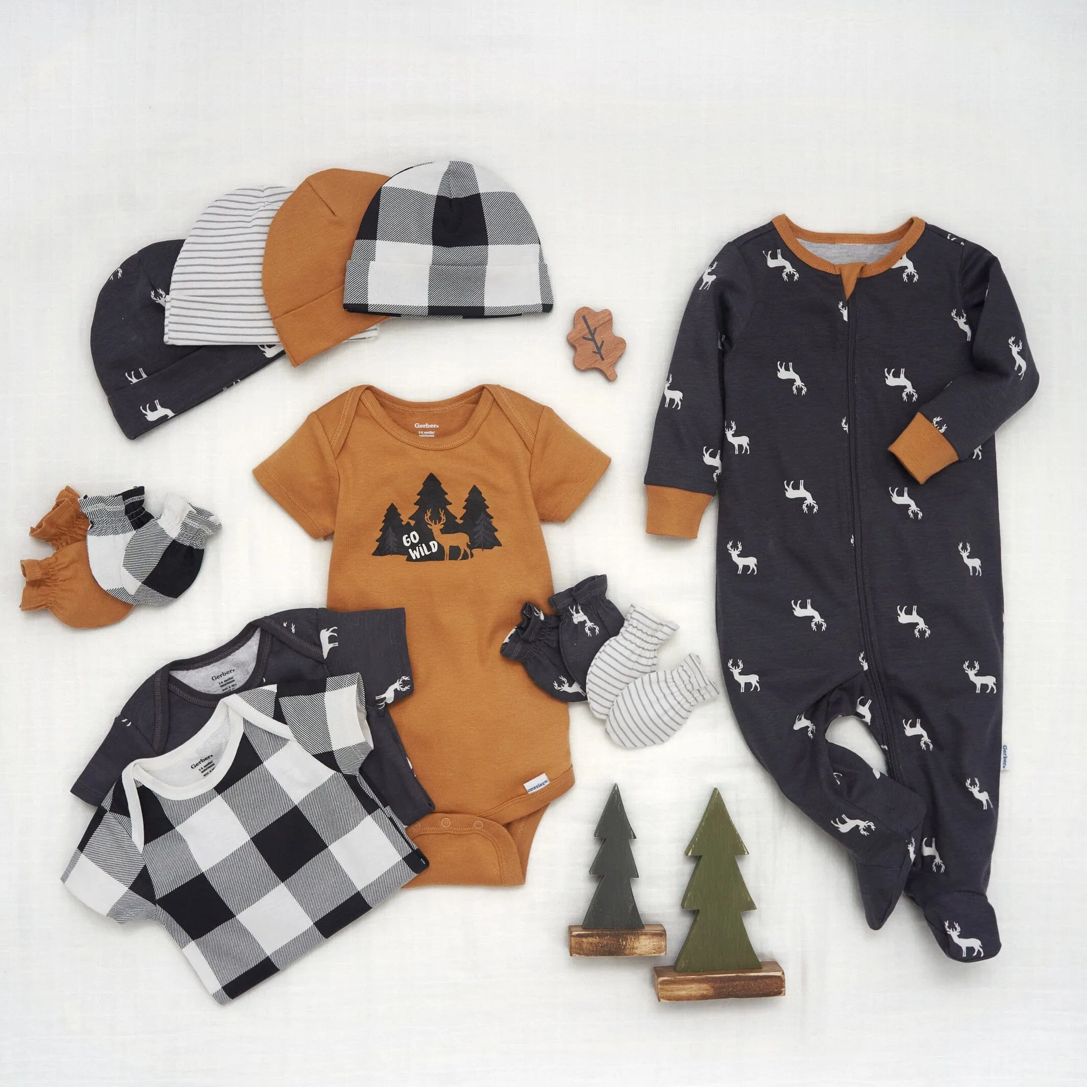 12-Piece Baby Boys Deer Layette Bundle Gerber Childrenswea
