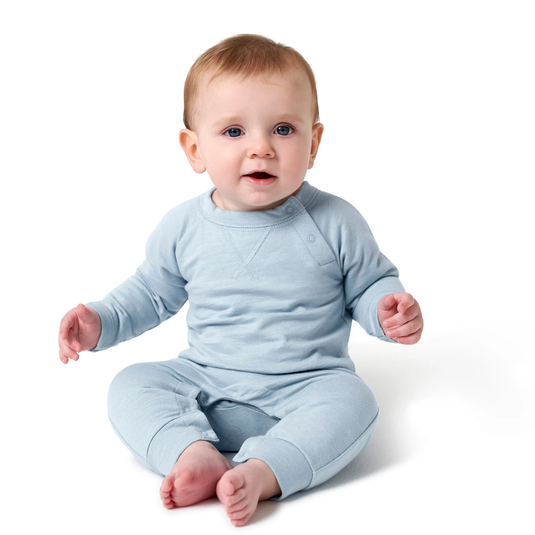 2-Pack Baby Boys Dark Gray Tie Dye & Blue Raglan Sleeve Romper Gerber Childrenswea