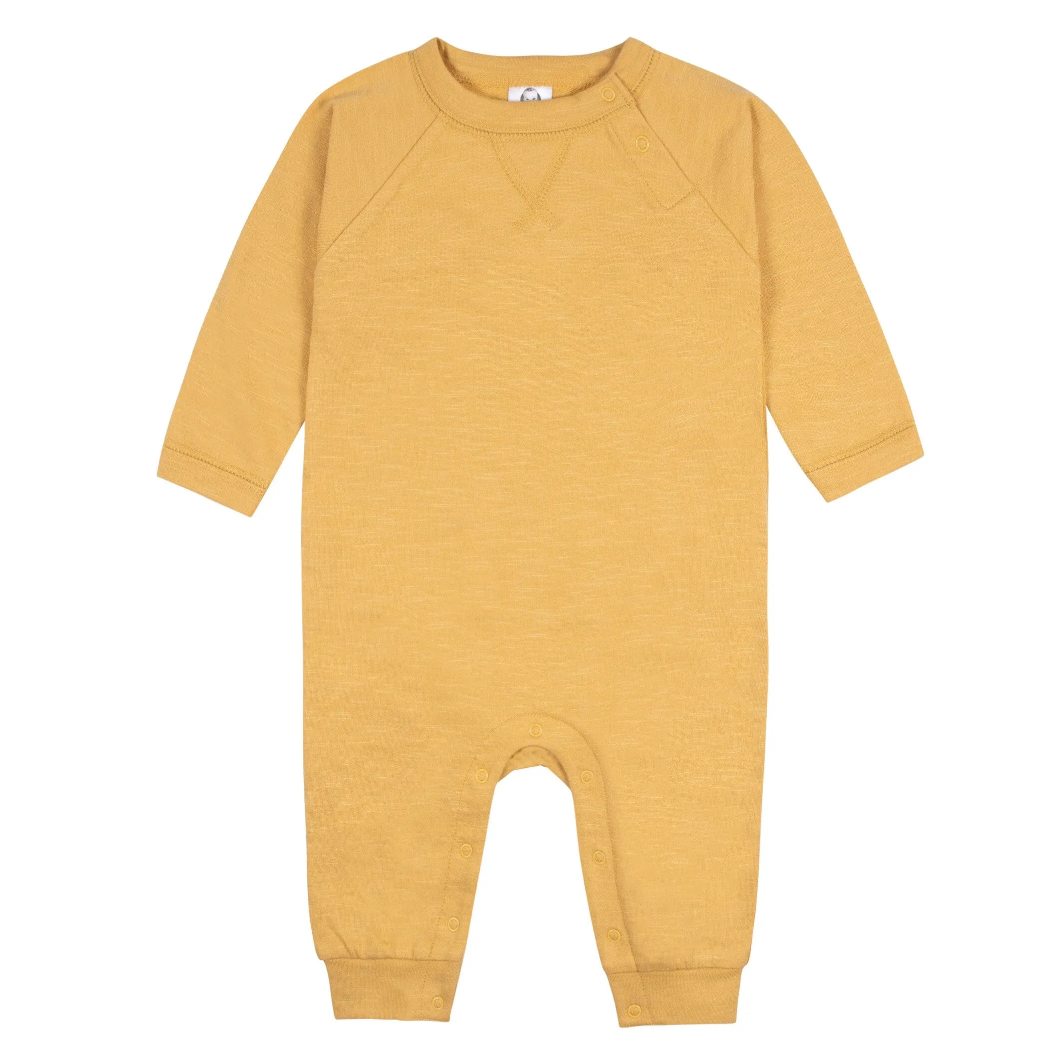 2-Pack Baby Boys Gray Camo & Yellow Raglan Sleeve Romper Gerber Childrenswea