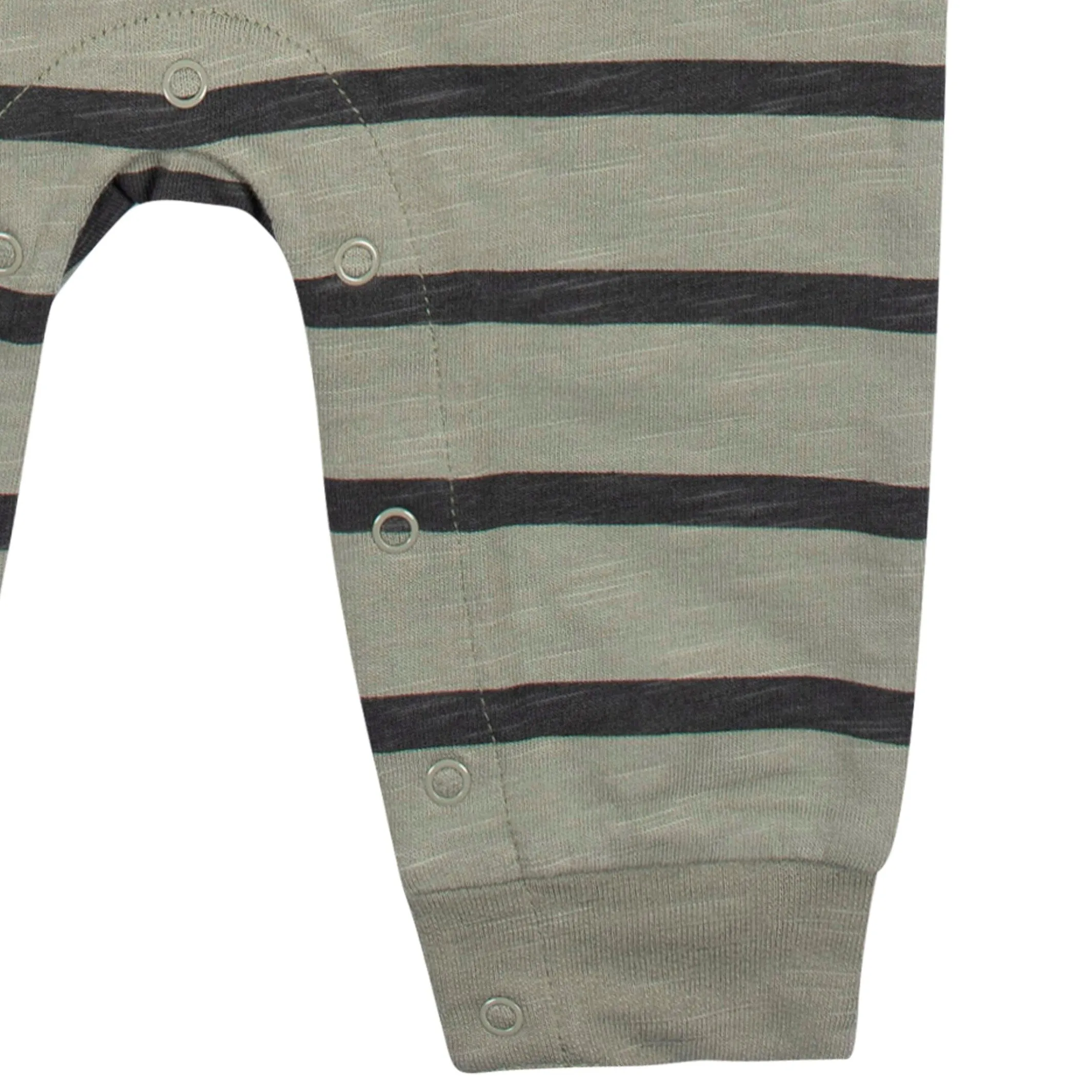 2-Pack Baby Boys Green Camo & Striped Raglan Sleeve Romper Gerber Childrenswea