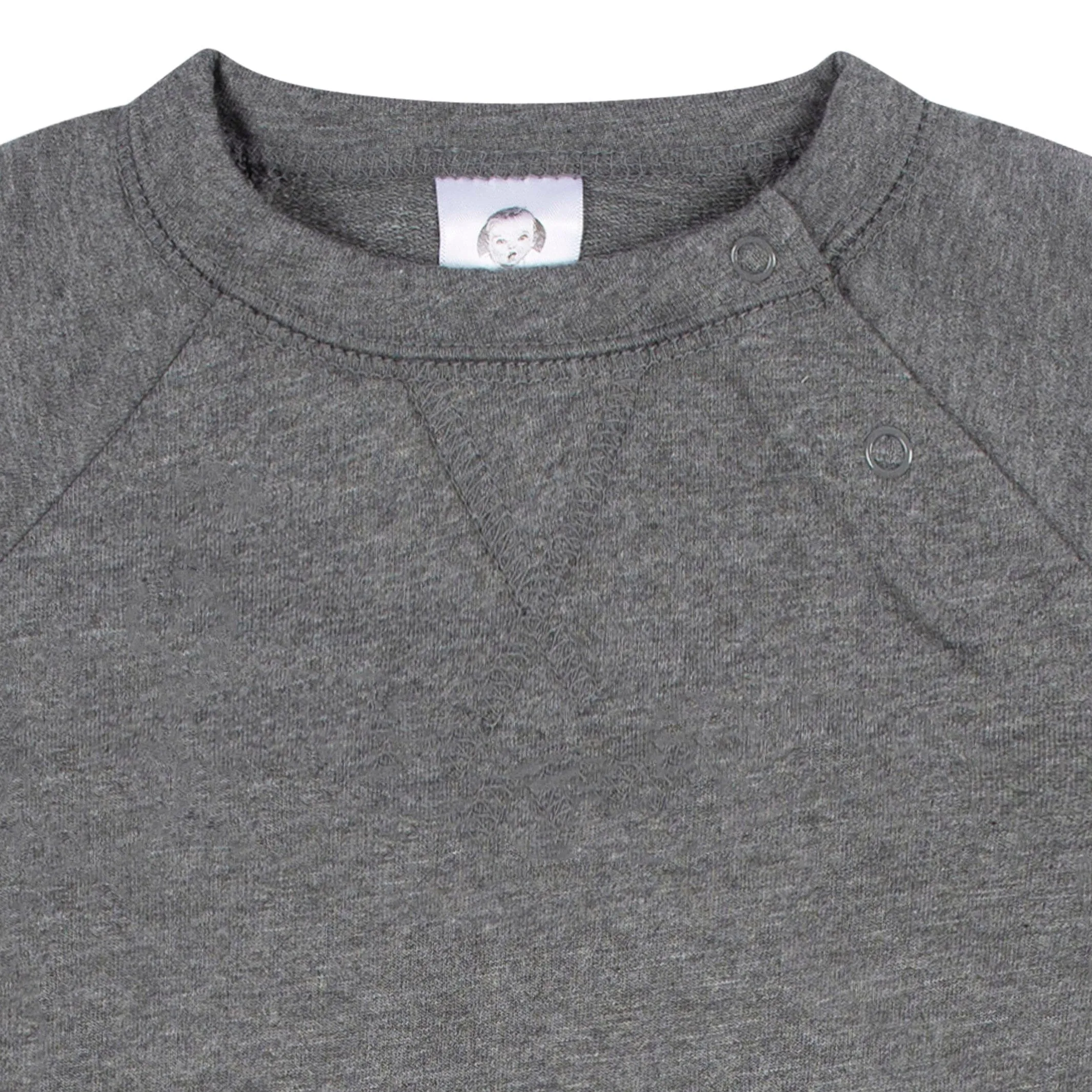 2-Pack Baby Boys Heather Gray & Rust Raglan Sleeve Romper Gerber Childrenswea