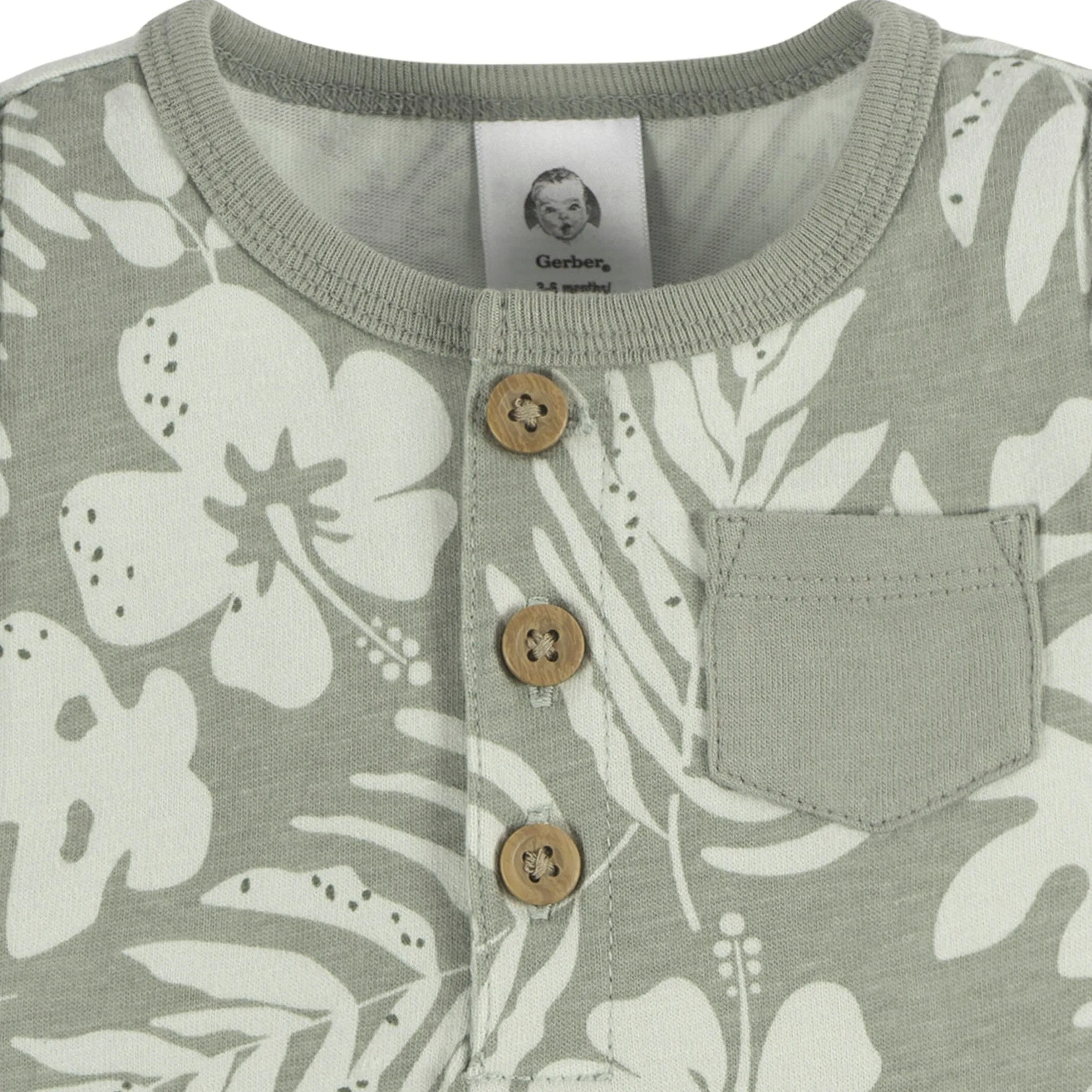 2-Pack Baby Boys Tropical Rompers Gerber Childrenswea