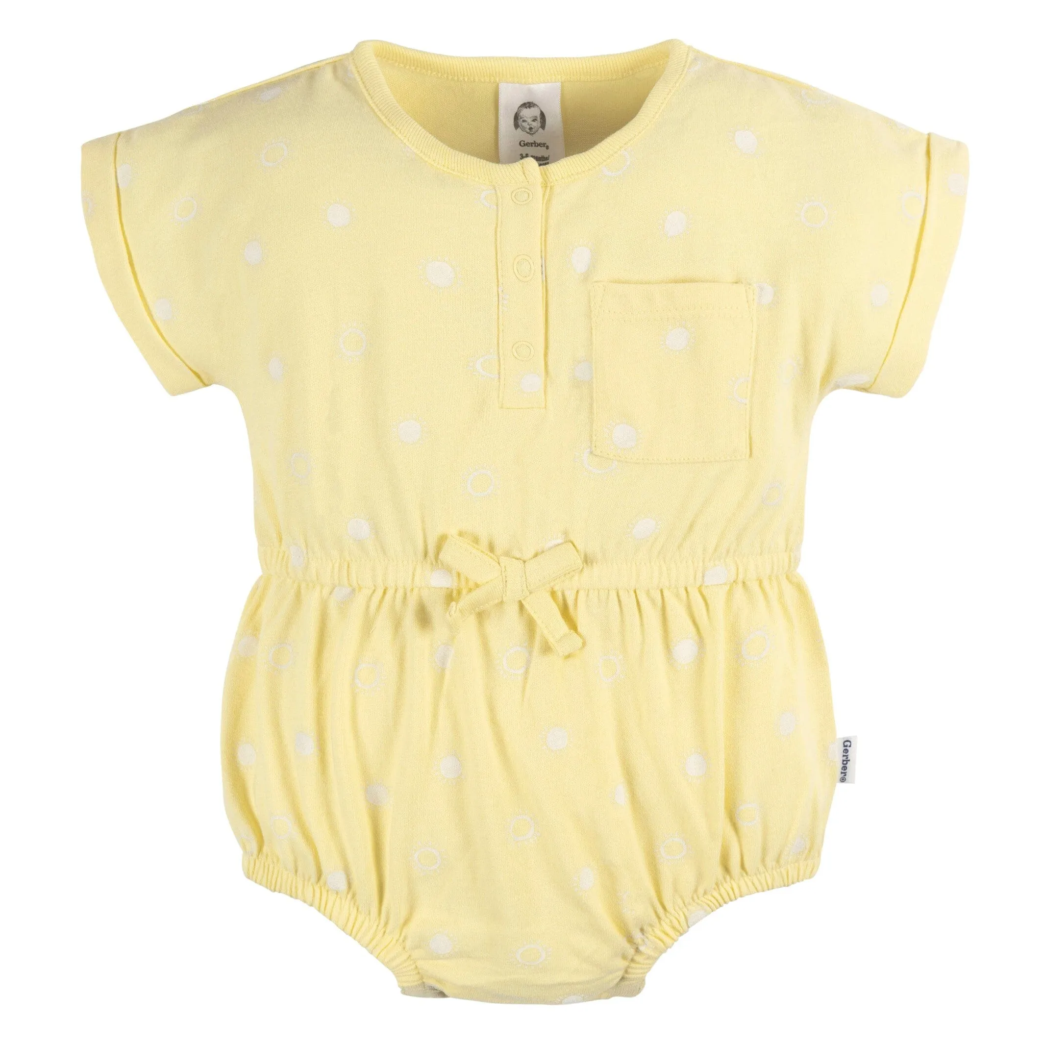 2-Pack Baby Girls Sailboats Rompers Gerber Childrenswea