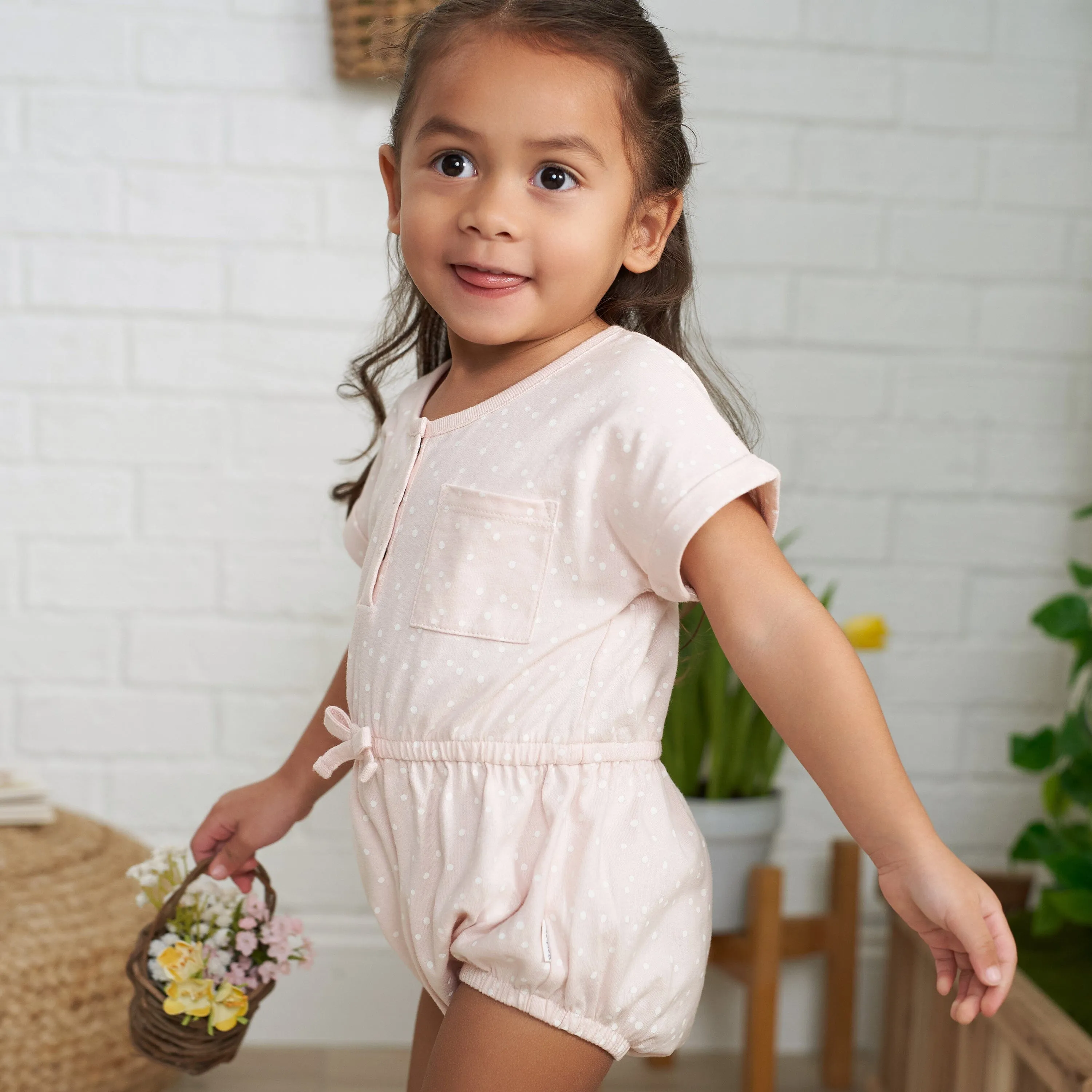 2-Pack Baby Girls Seashells Rompers Gerber Childrenswea