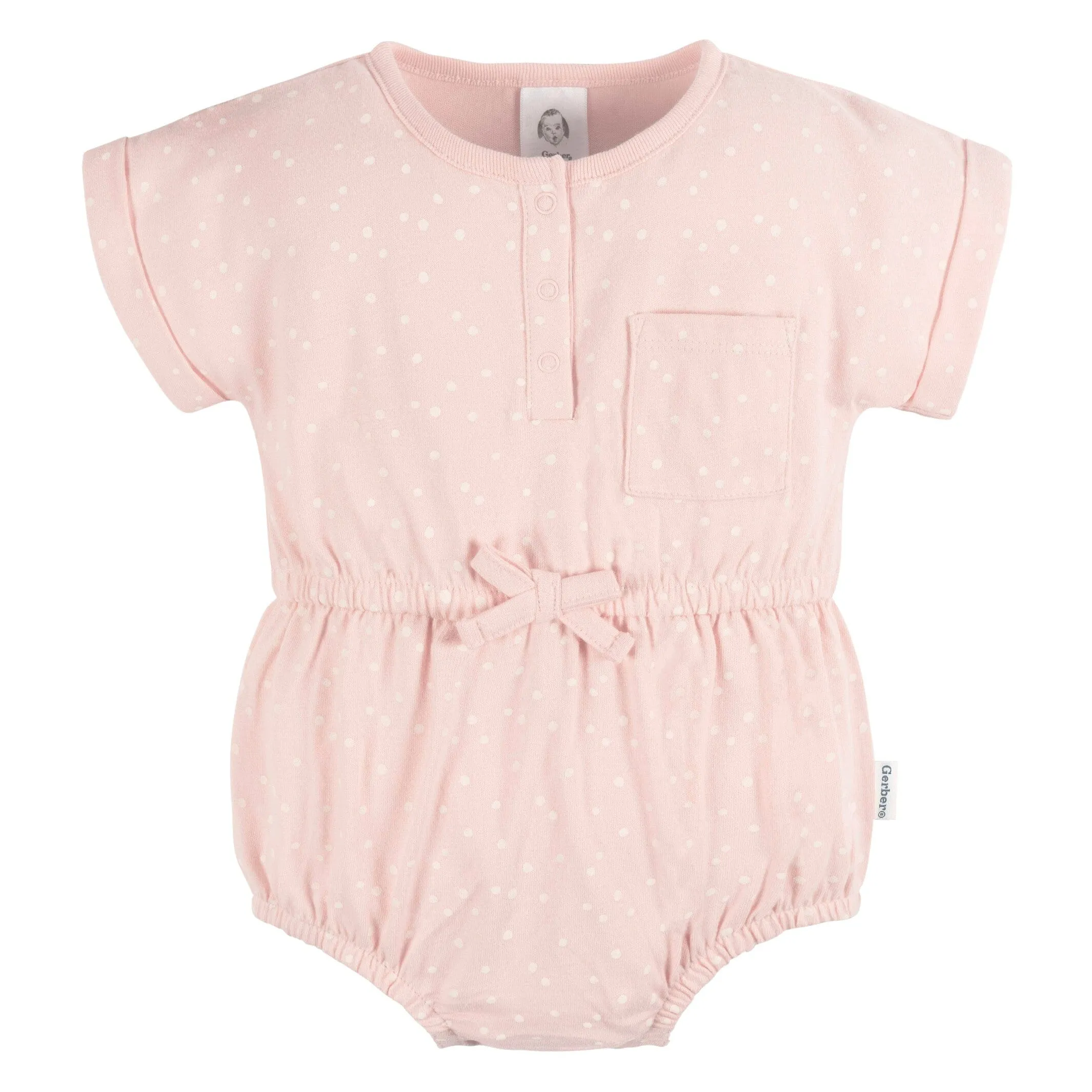 2-Pack Baby Girls Seashells Rompers Gerber Childrenswea