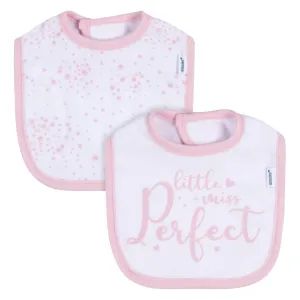 2-Pack Baby Girls Stars Dribbler Bibs Gerber Childrenswea