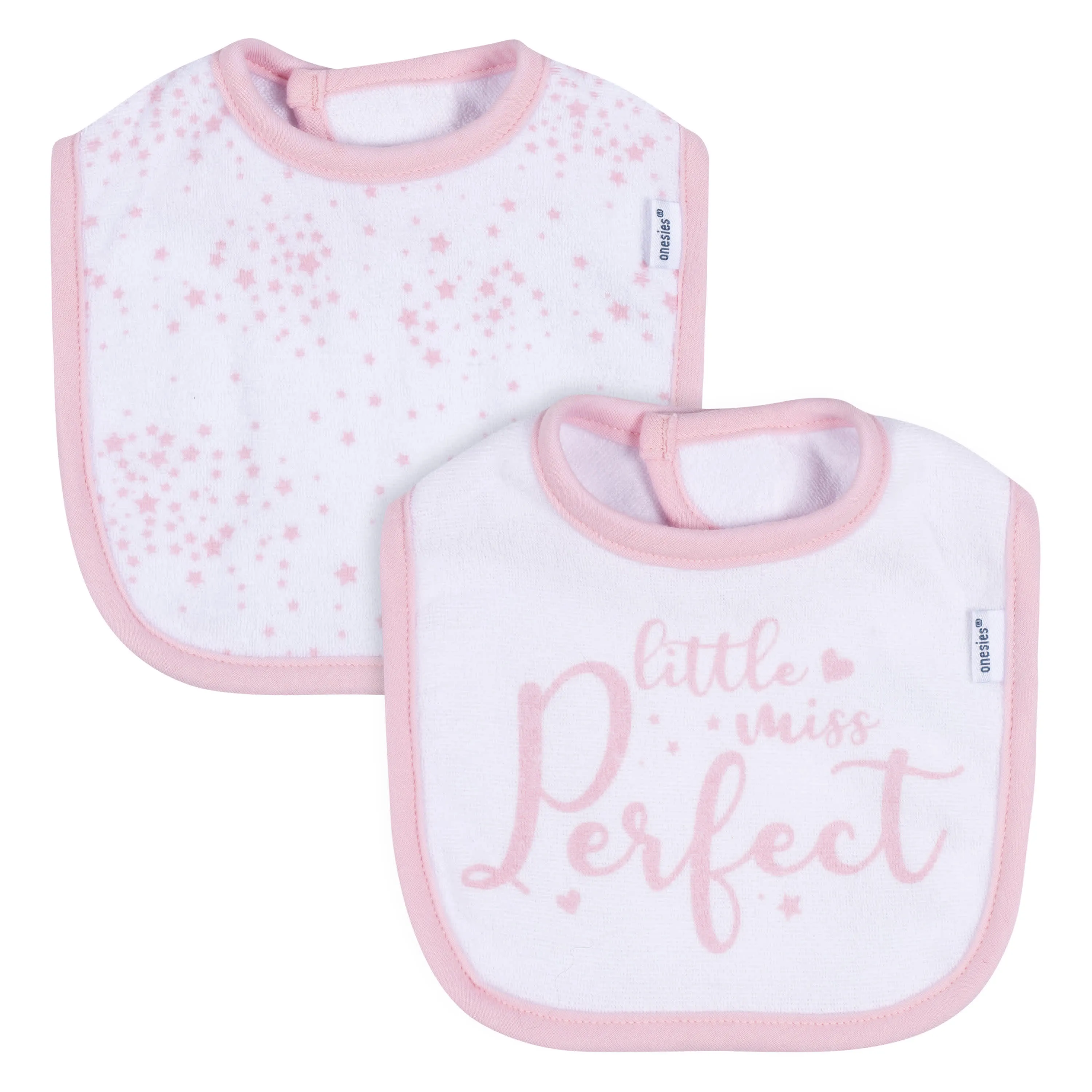 2-Pack Baby Girls Stars Dribbler Bibs Gerber Childrenswea
