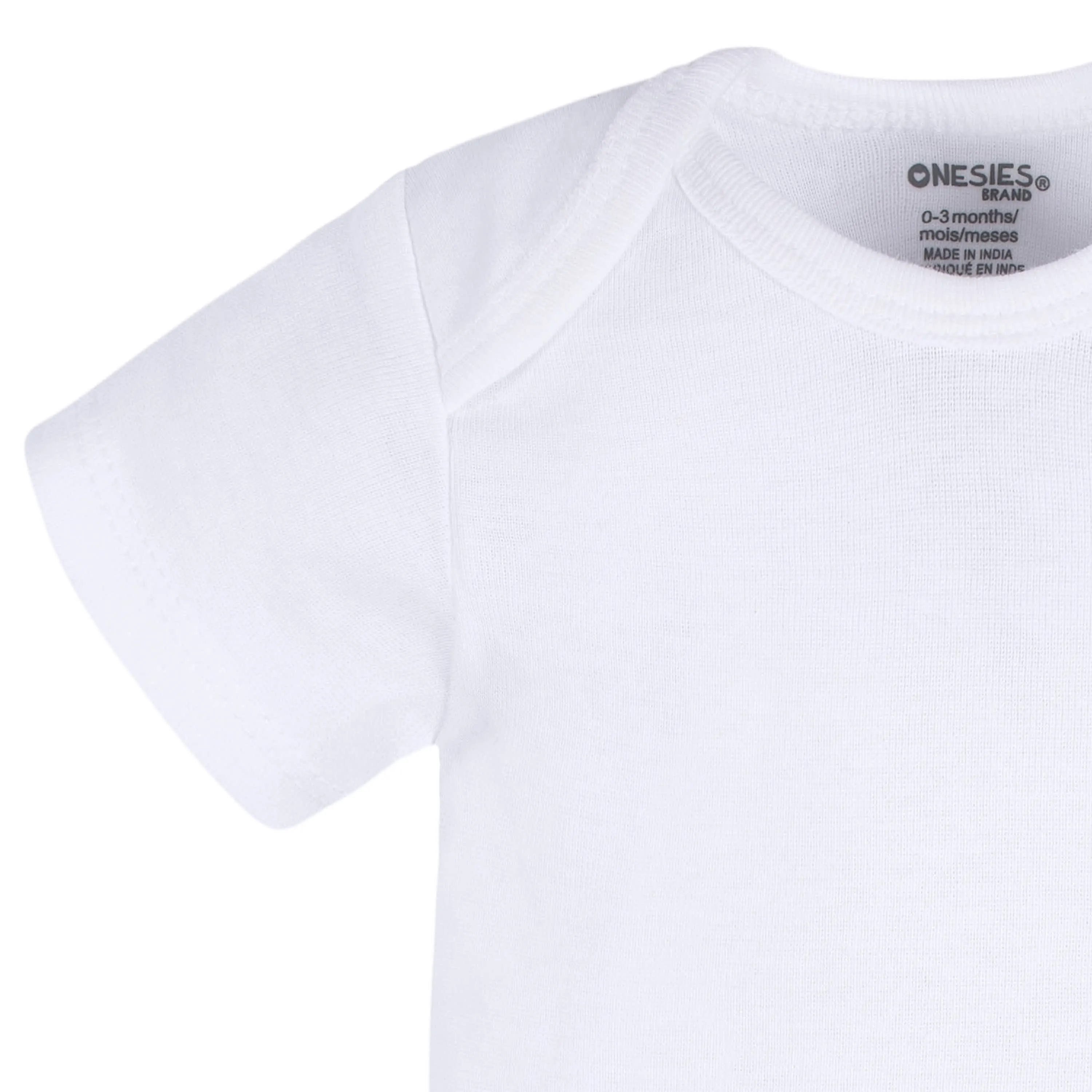 2-Pack Baby Neutral White Short Sleeve Onesies Bodysuits Gerber Childrenswea