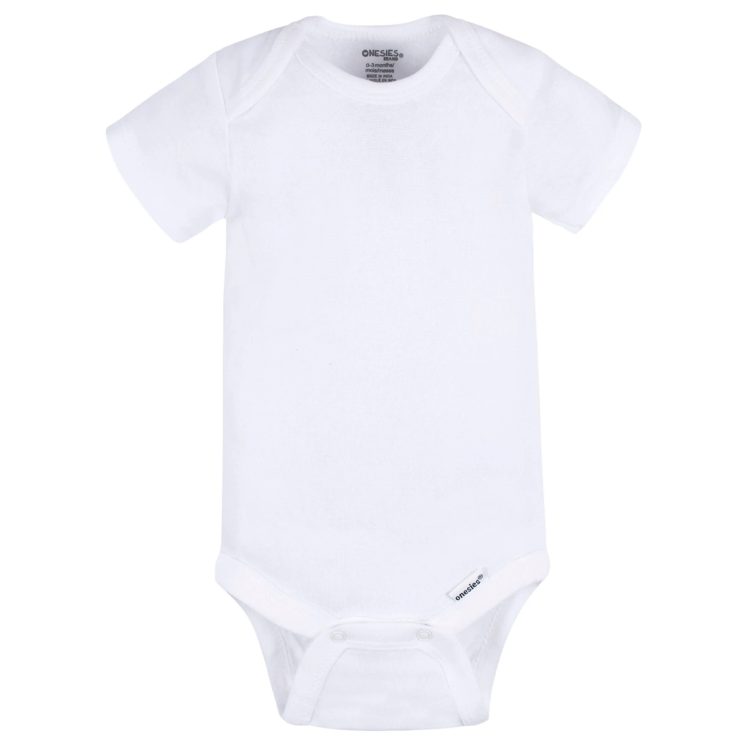 2-Pack Baby Neutral White Short Sleeve Onesies Bodysuits Gerber Childrenswea