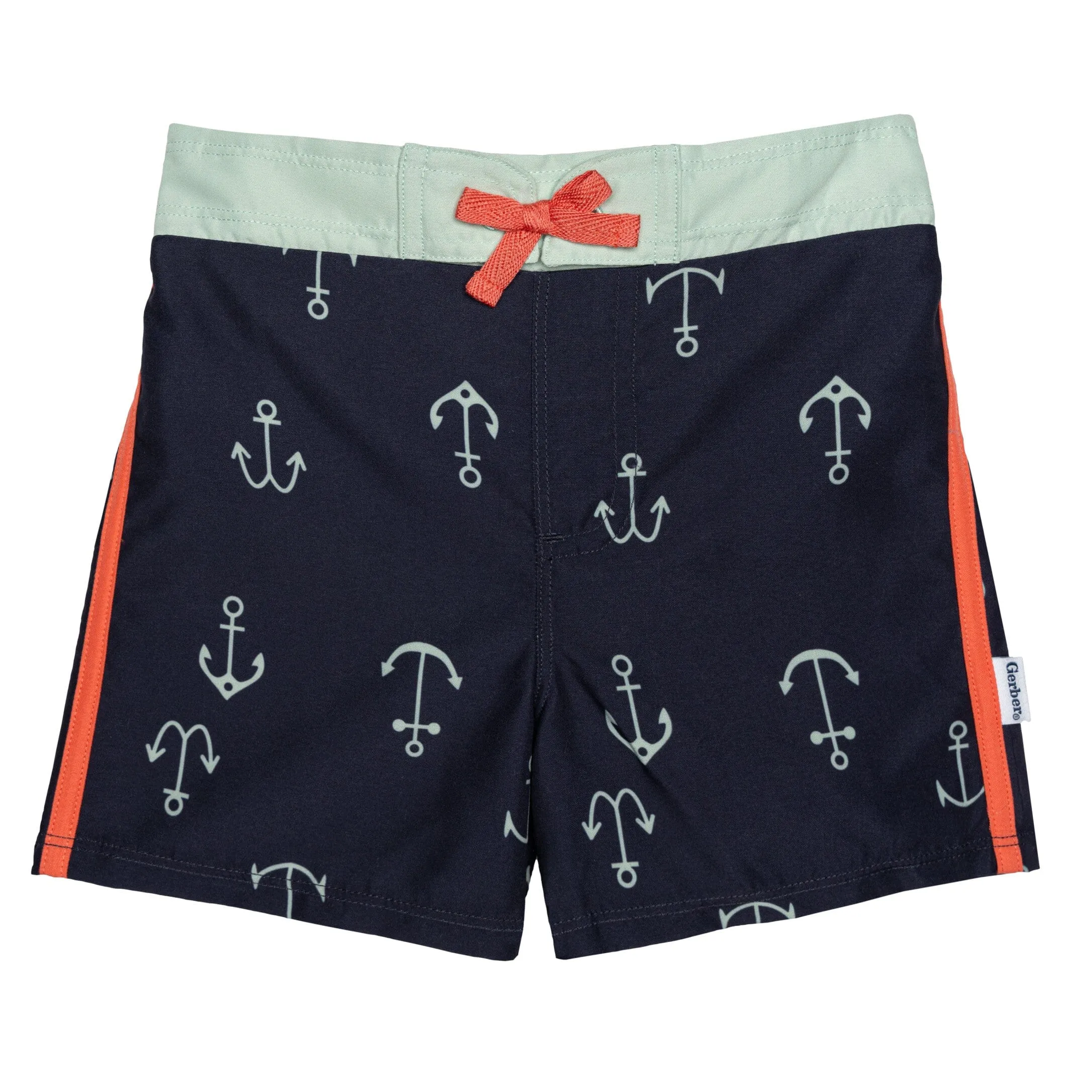 2-Piece Baby & Toddler Boys UPF 50  Anchors Rash Guard & Swim Trunks Set Gerber Childrenswea