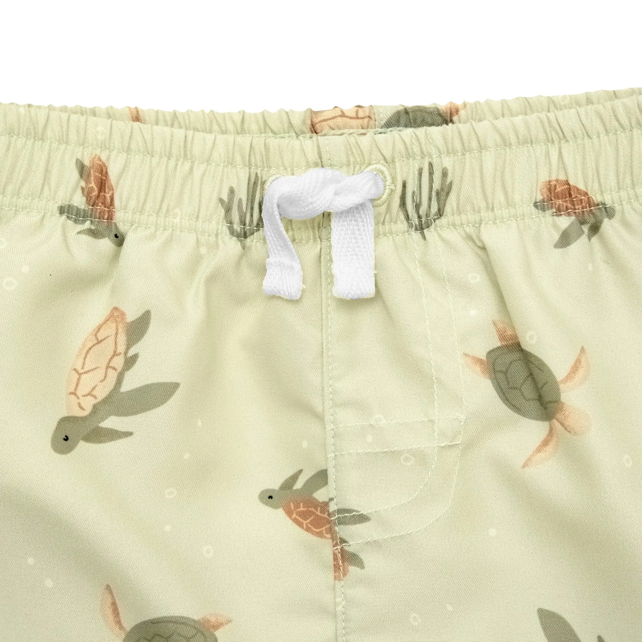 2-Piece Baby & Toddler Boys UPF 50  Turtles Rash Guard & Swim Trunks Set Gerber Childrenswea