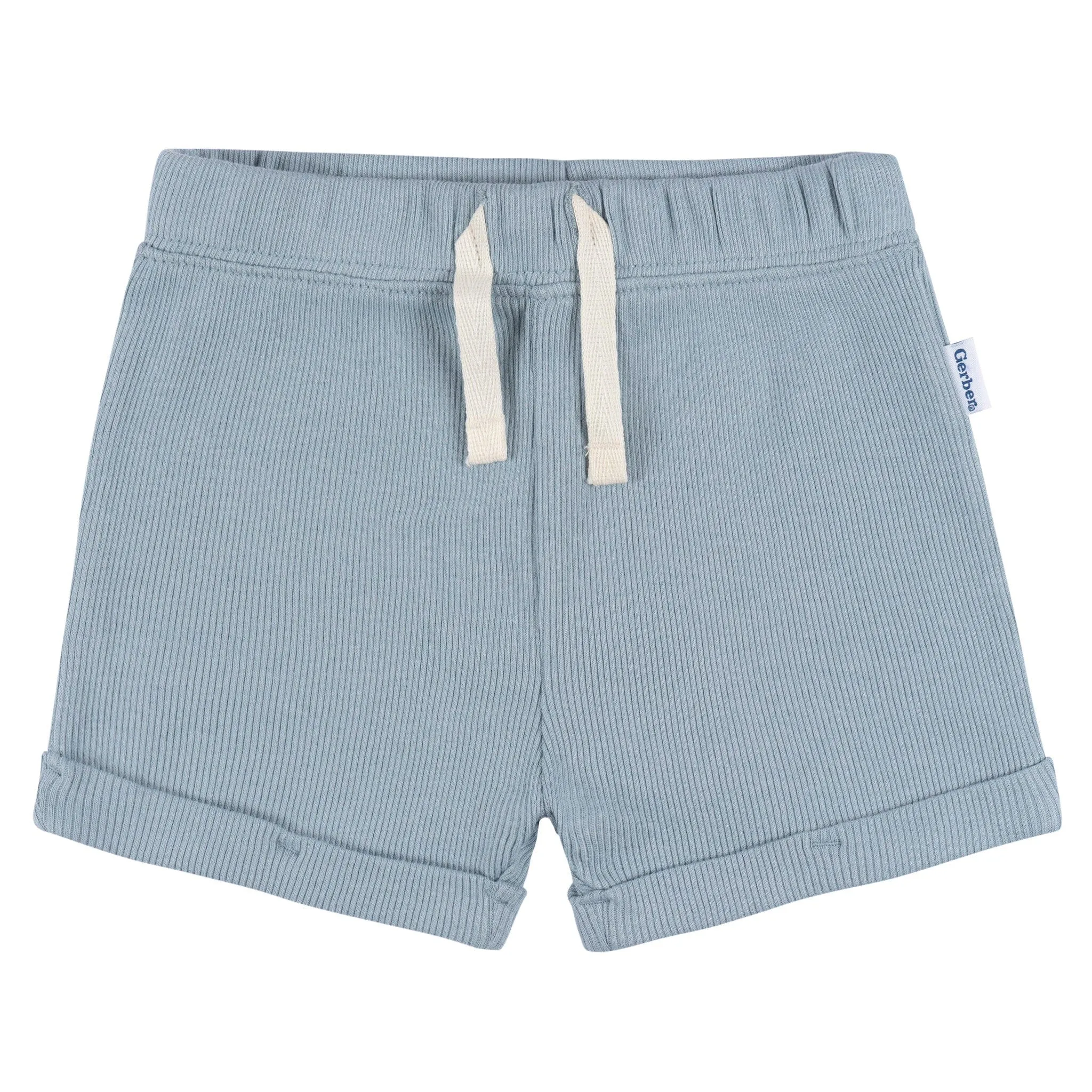 2-Piece Baby Boys Blue Bodysuit and Shorts Set Gerber Childrenswea