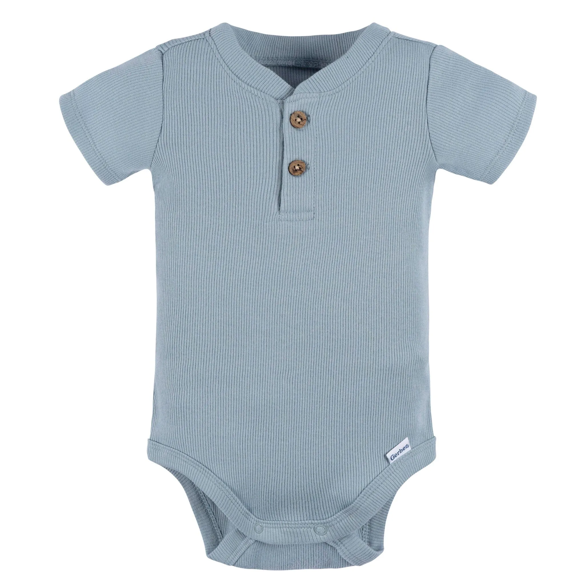 2-Piece Baby Boys Blue Bodysuit and Shorts Set Gerber Childrenswea