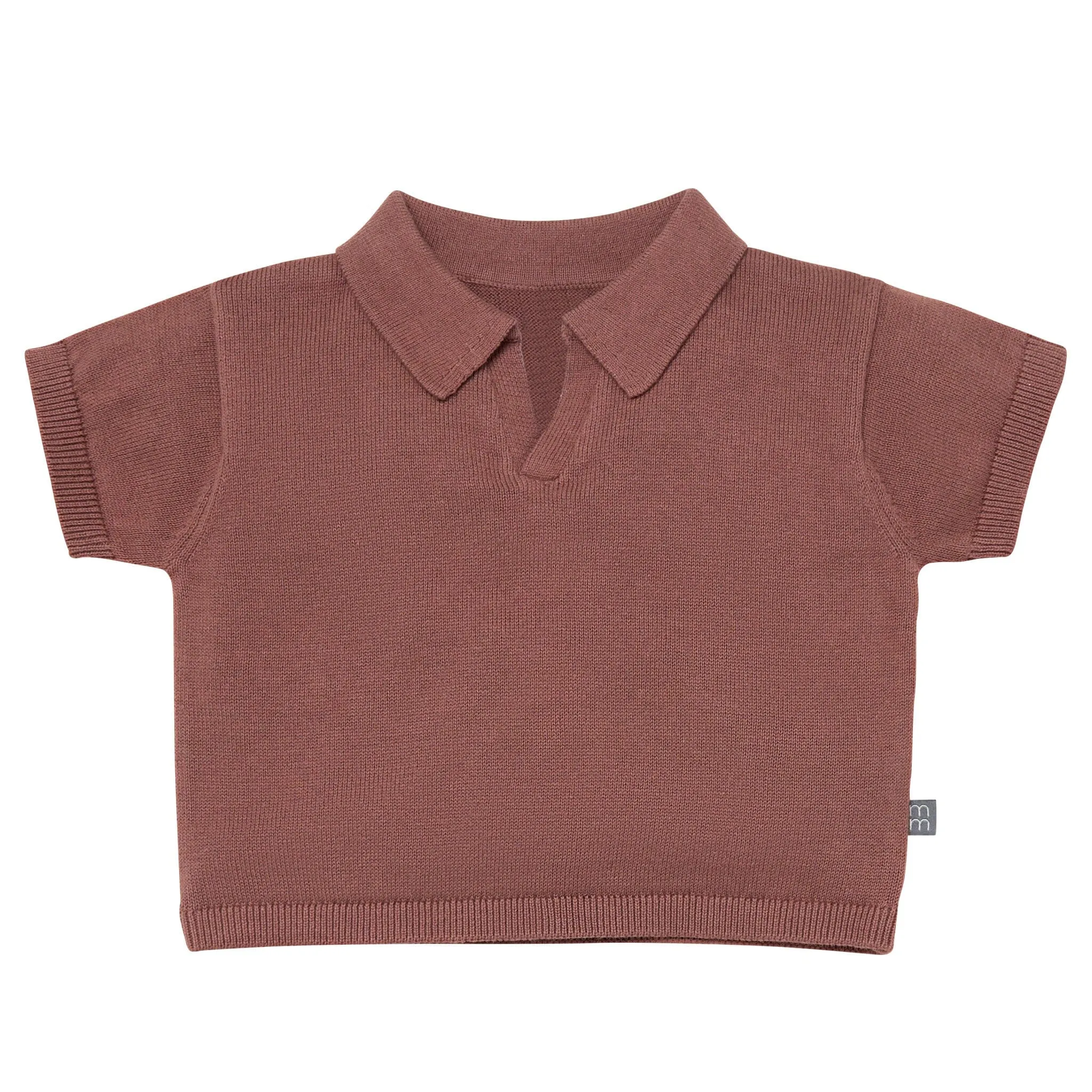 2-Piece Baby Boys Brown Johnny Collar Sweater Knit Set Gerber Childrenswea
