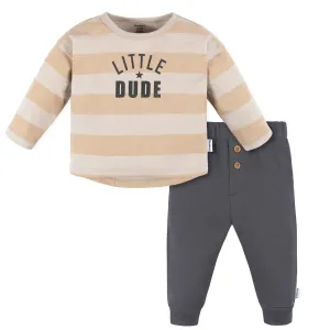 2-Piece Baby Boys Little Dude Top & Joggers Set Gerber Childrenswea