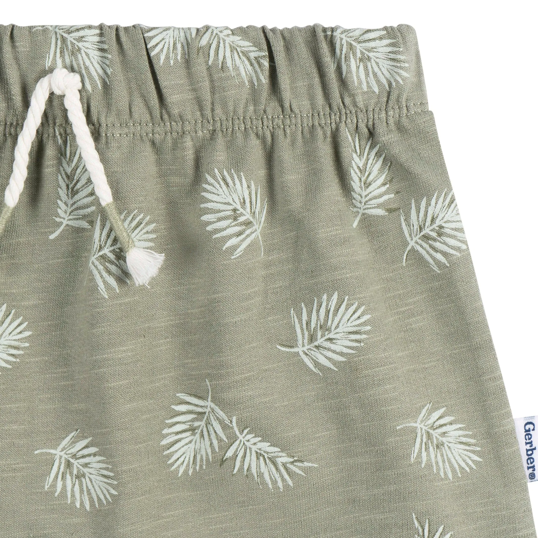 2-Piece Baby Boys Palms T-Shirt and Shorts Set Gerber Childrenswea
