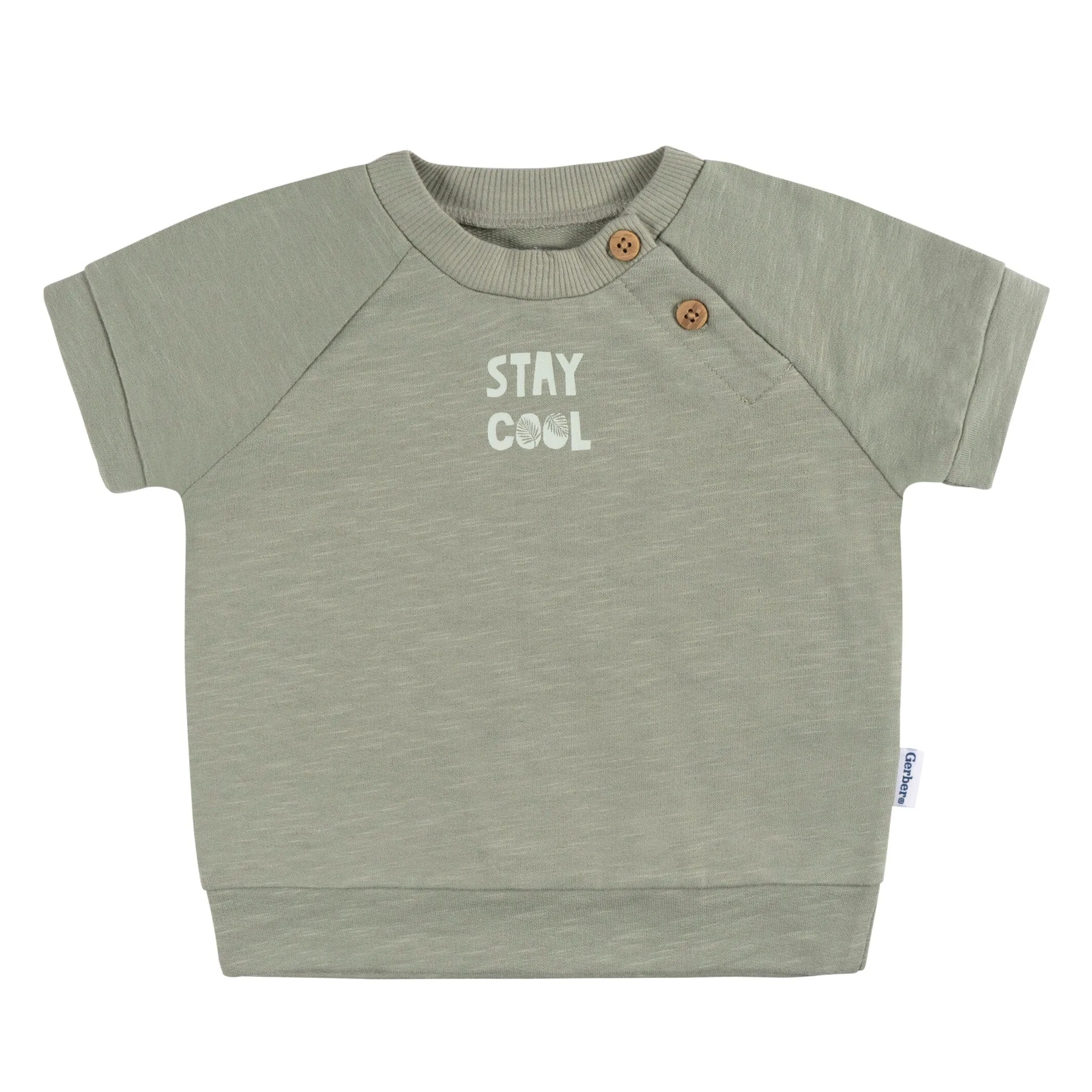 2-Piece Baby Boys Palms T-Shirt and Shorts Set Gerber Childrenswea