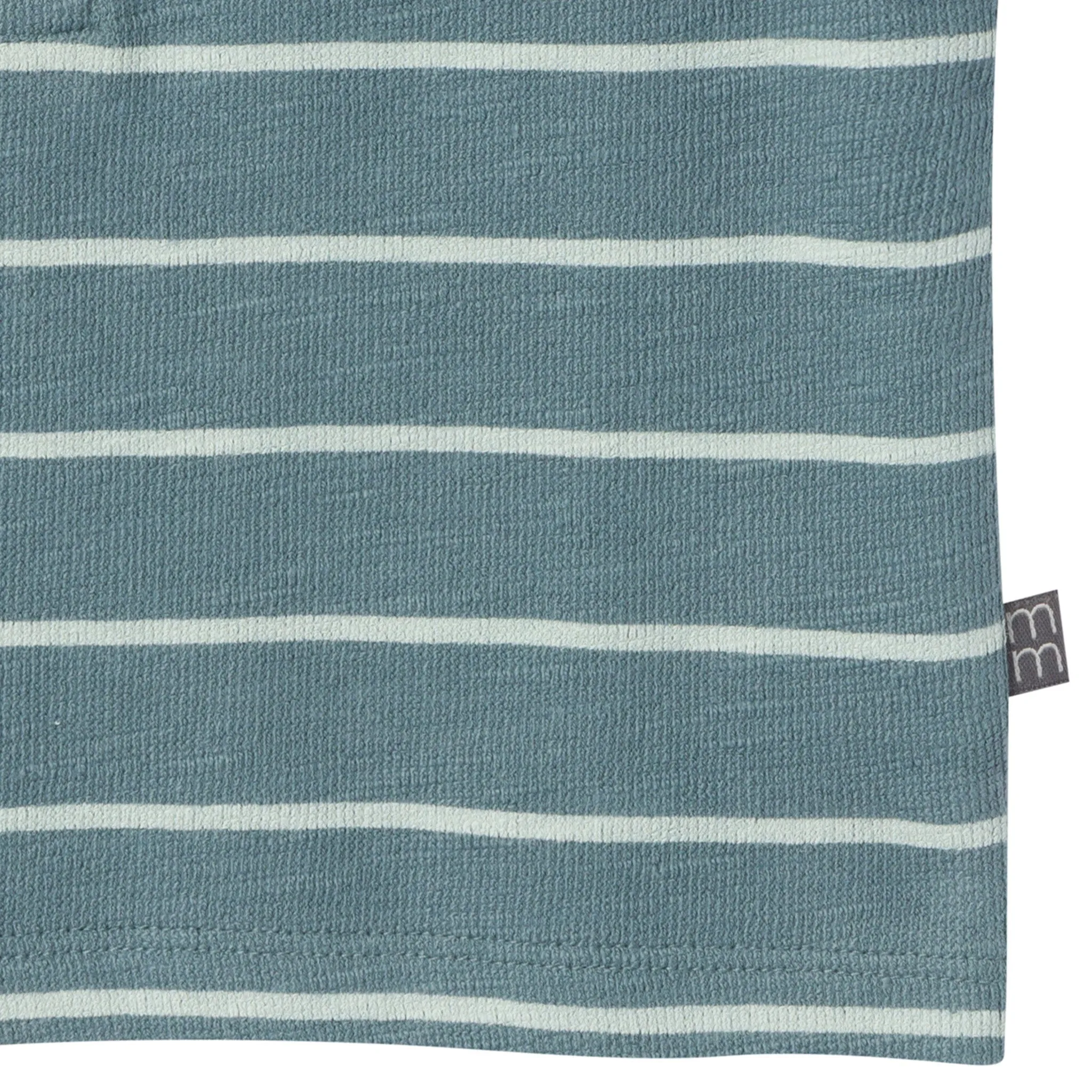 2-Piece Baby Boys Teal Stripe Henley Shirt and Shorts Set Gerber Childrenswea