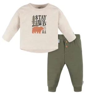 2-Piece Baby Boys Wild Top & Joggers Set Gerber Childrenswea