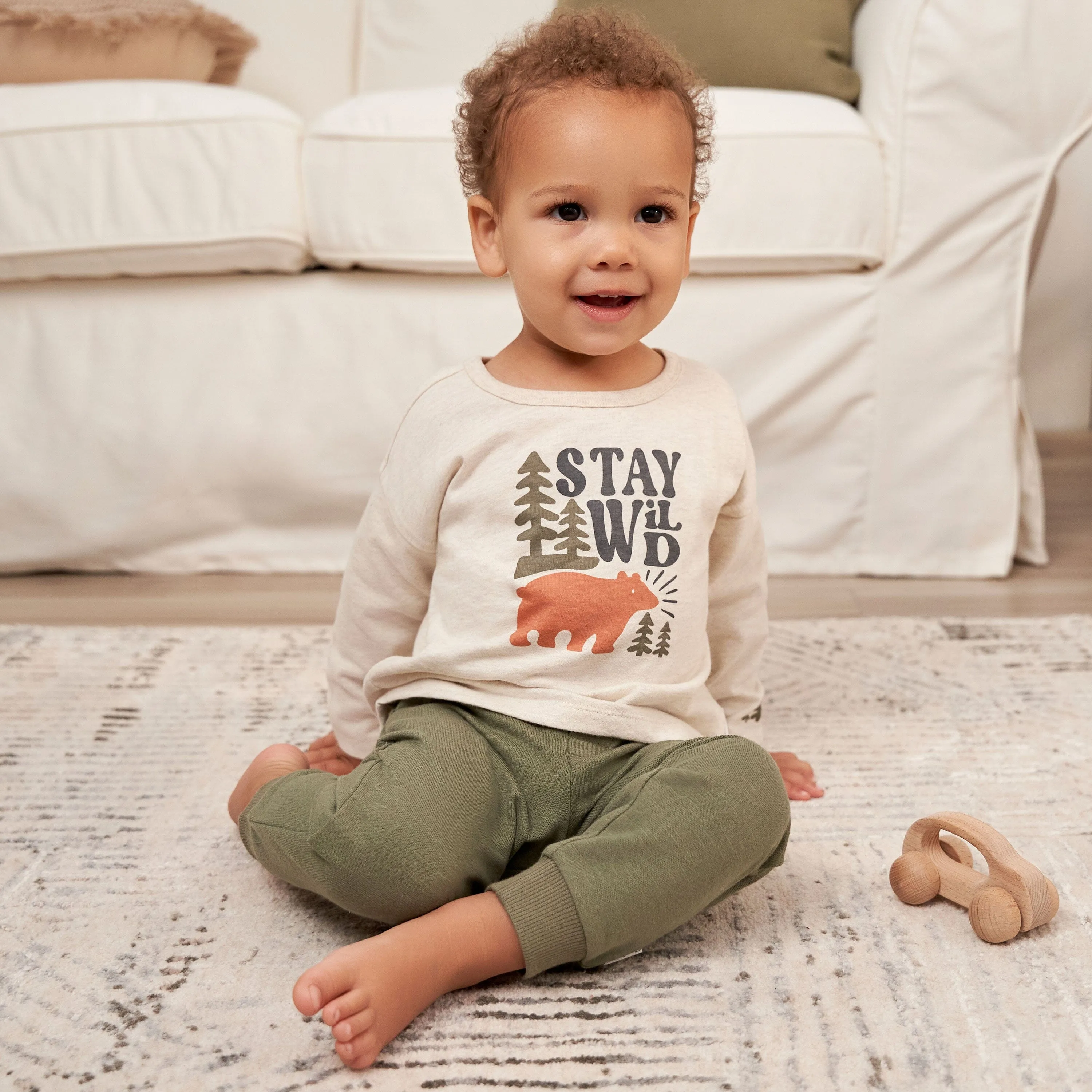 2-Piece Baby Boys Wild Top & Joggers Set Gerber Childrenswea
