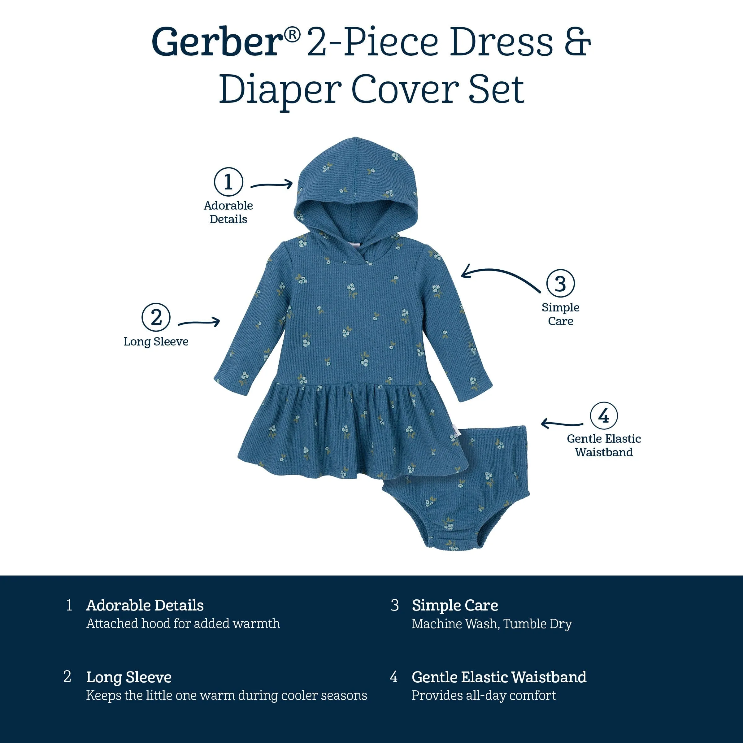 2-Piece Baby Girls Berries Dress Set Gerber Childrenswea