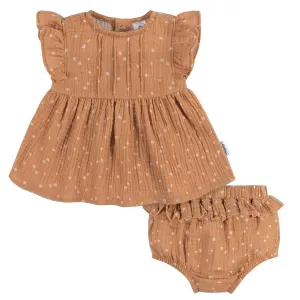 2-Piece Baby Girls Ditsy Floral Tunic and Diaper Cover Set Gerber Childrenswea