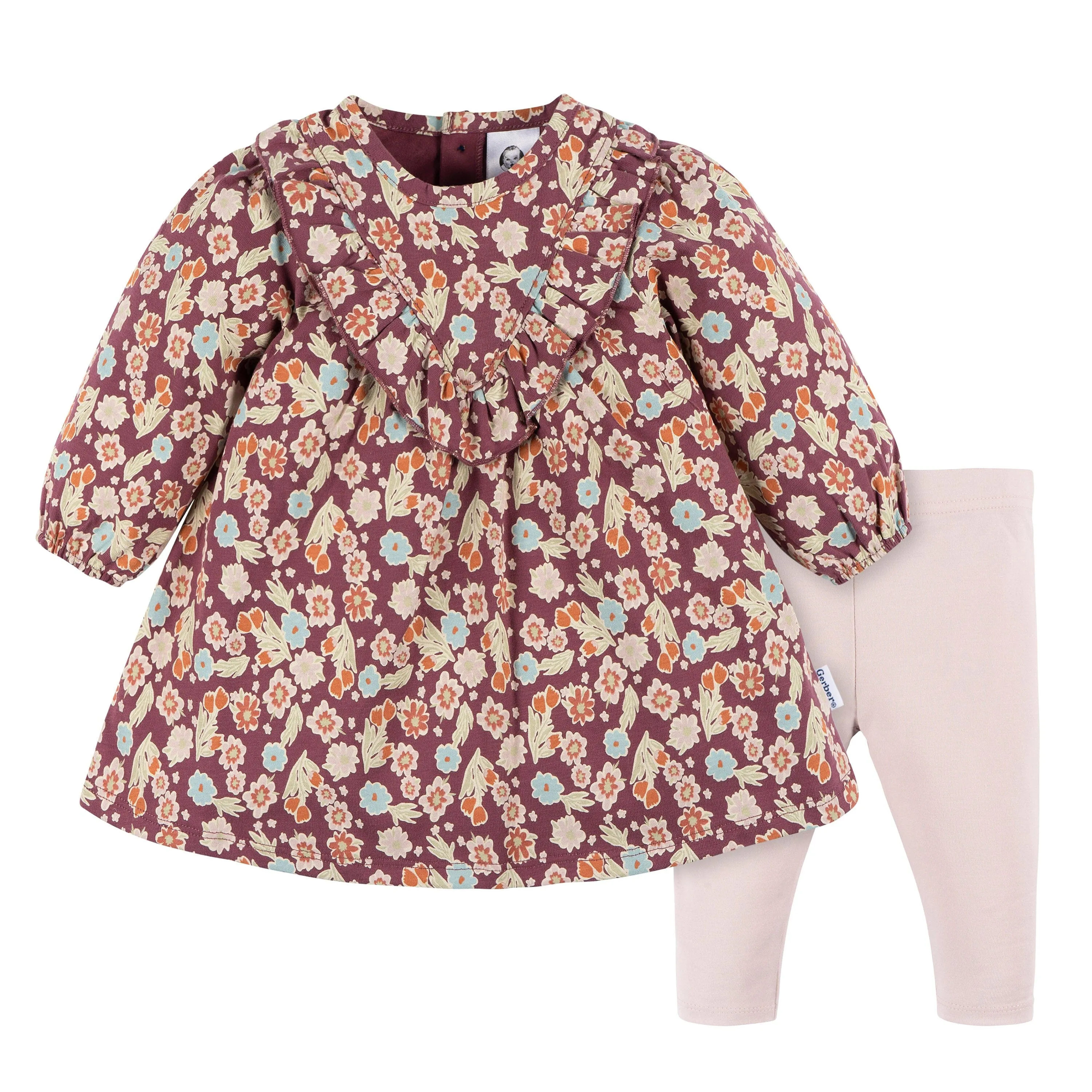 2-Piece Baby Girls Floral Dress & Legging Set Gerber Childrenswea