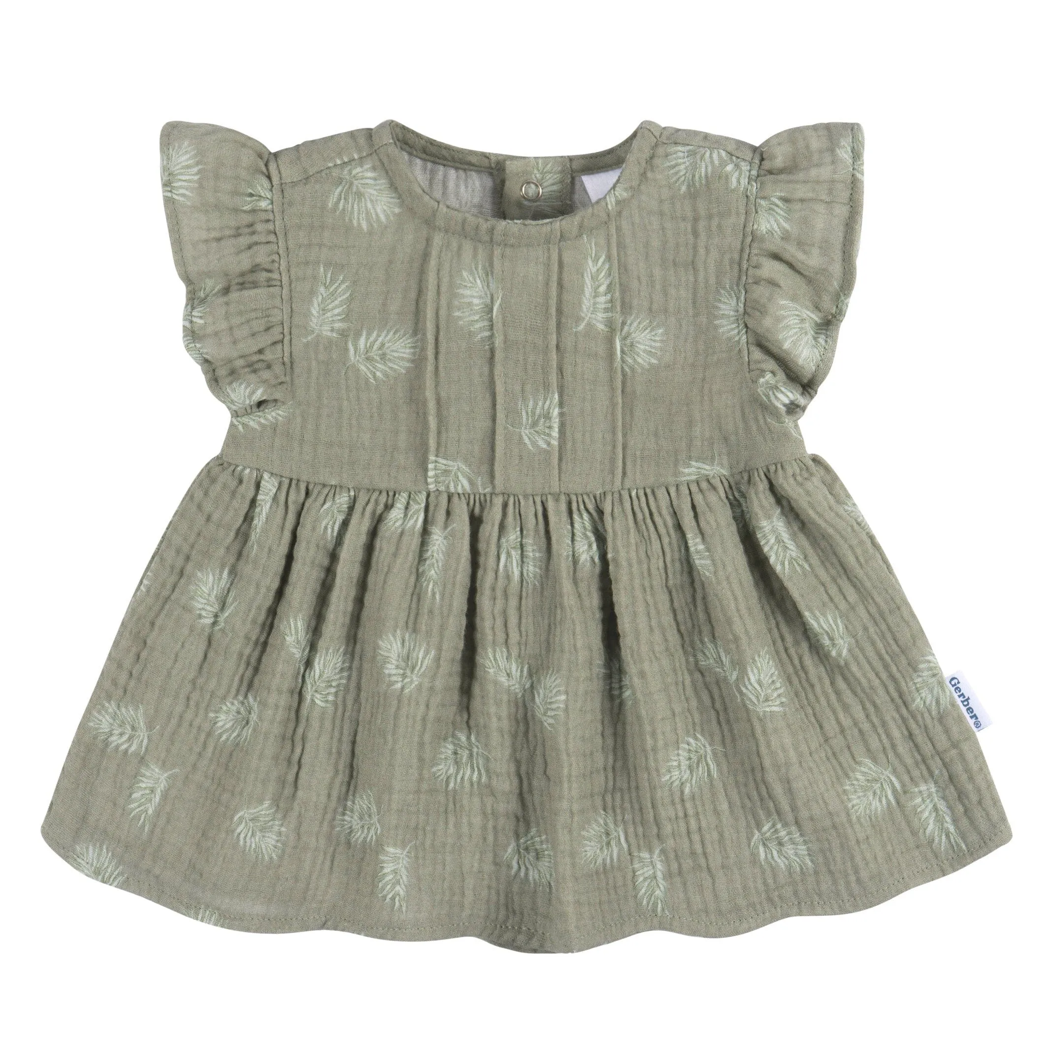 2-Piece Baby Girls Palms Tunic and Diaper Cover Set Gerber Childrenswea