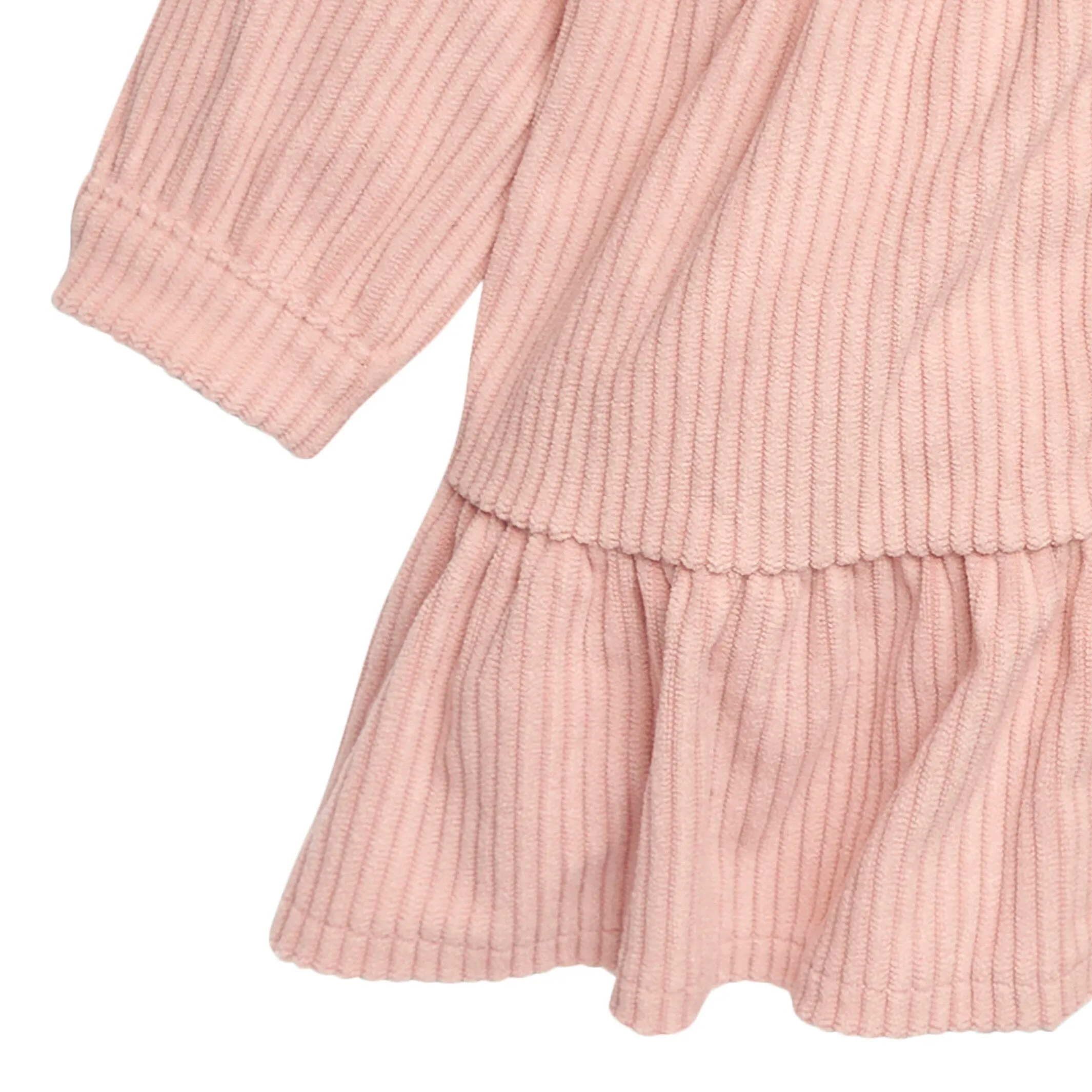 2-Piece Baby Girls Peach Corduroy Dress Set Gerber Childrenswea