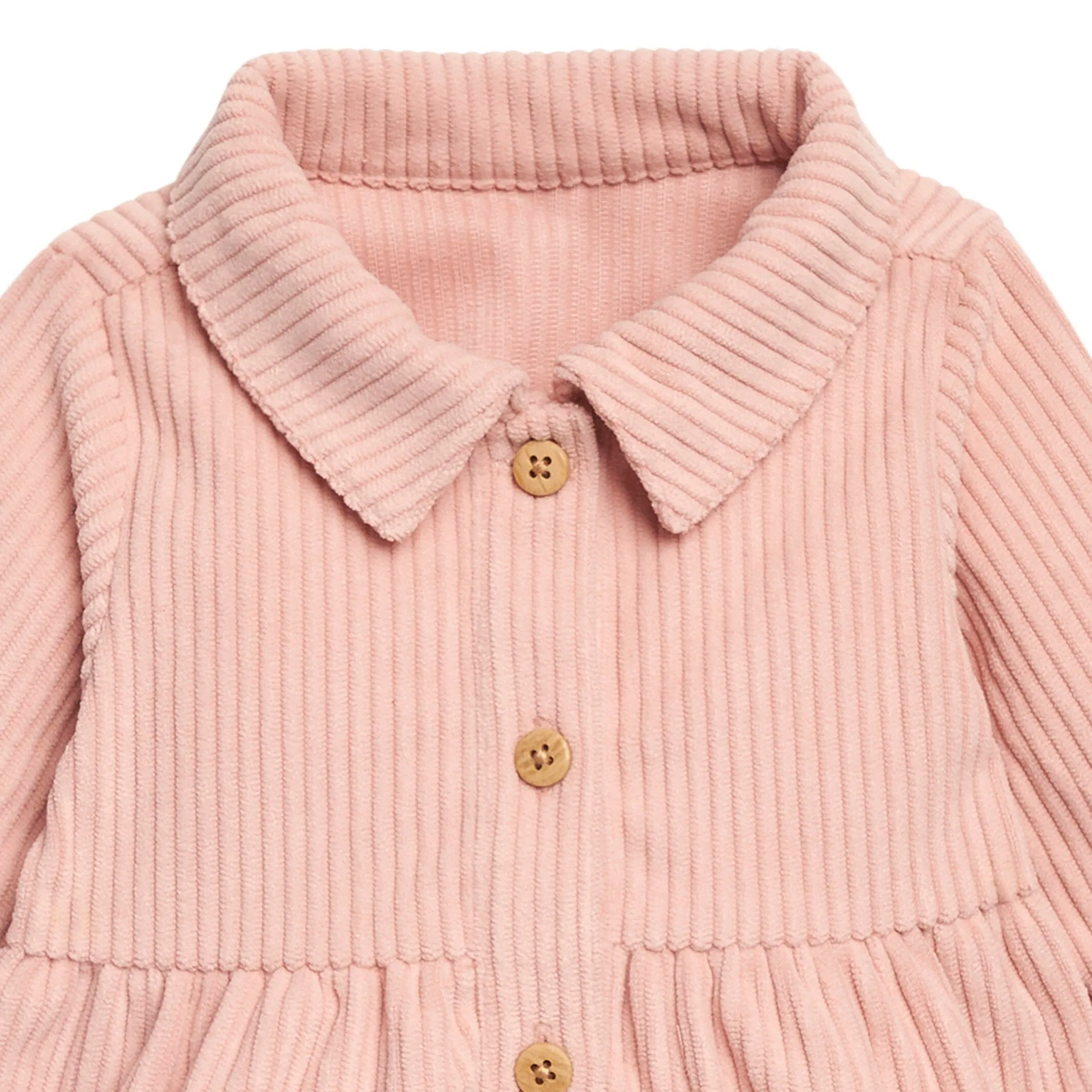2-Piece Baby Girls Peach Corduroy Dress Set Gerber Childrenswea