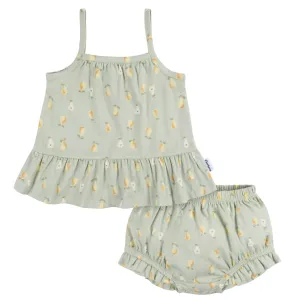 2-Piece Baby Girls Pears Tank Top and Diaper Cover Set Gerber Childrenswea