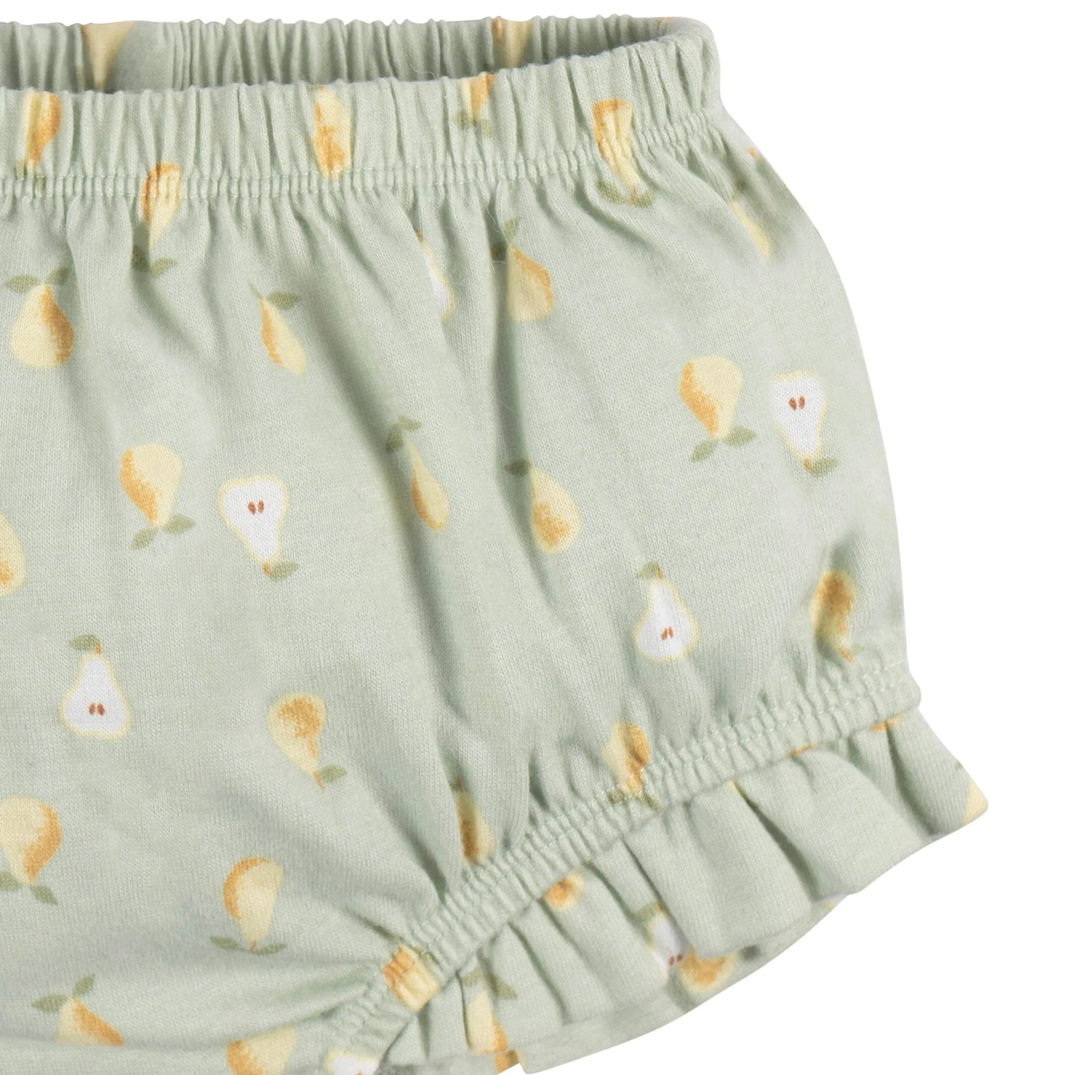 2-Piece Baby Girls Pears Tank Top and Diaper Cover Set Gerber Childrenswea