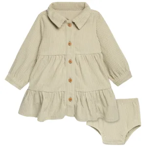 2-Piece Baby Girls Sage Corduroy Dress Set Gerber Childrenswea