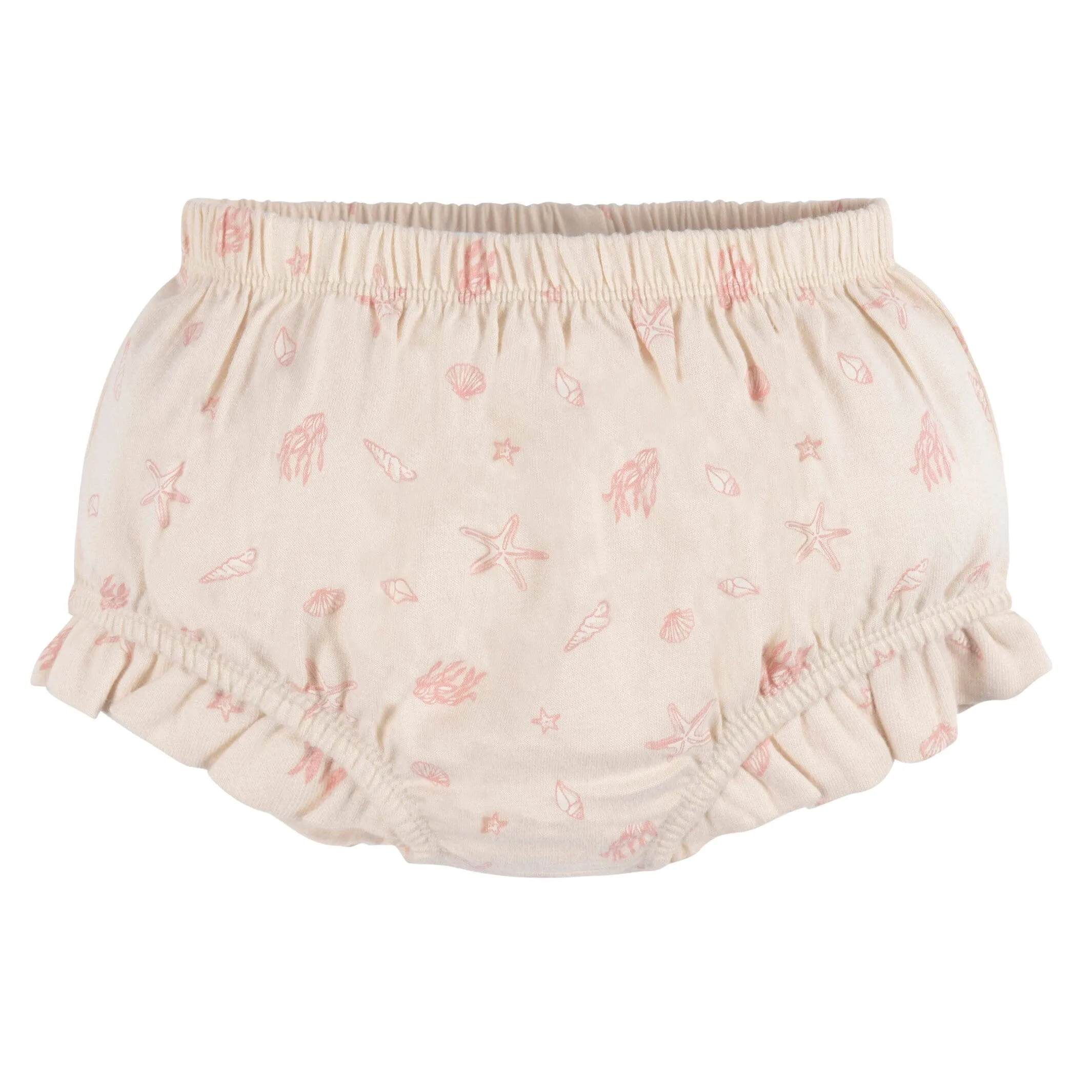 2-Piece Baby Girls Seashells Tank Top and Diaper Cover Set Gerber Childrenswea