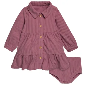2-Piece Baby Girls Wine Corduroy Dress Set Gerber Childrenswea