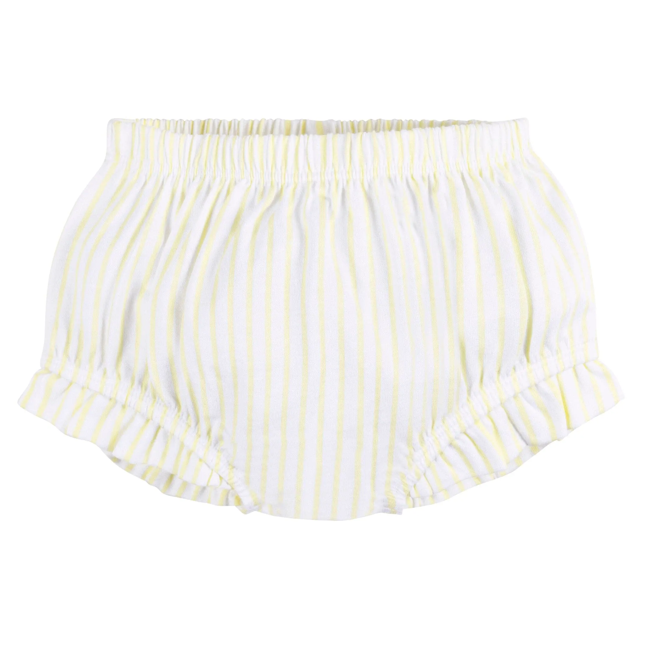 2-Piece Baby Girls Yellow Stripe Tank Top & Diaper Cover Set Gerber Childrenswea